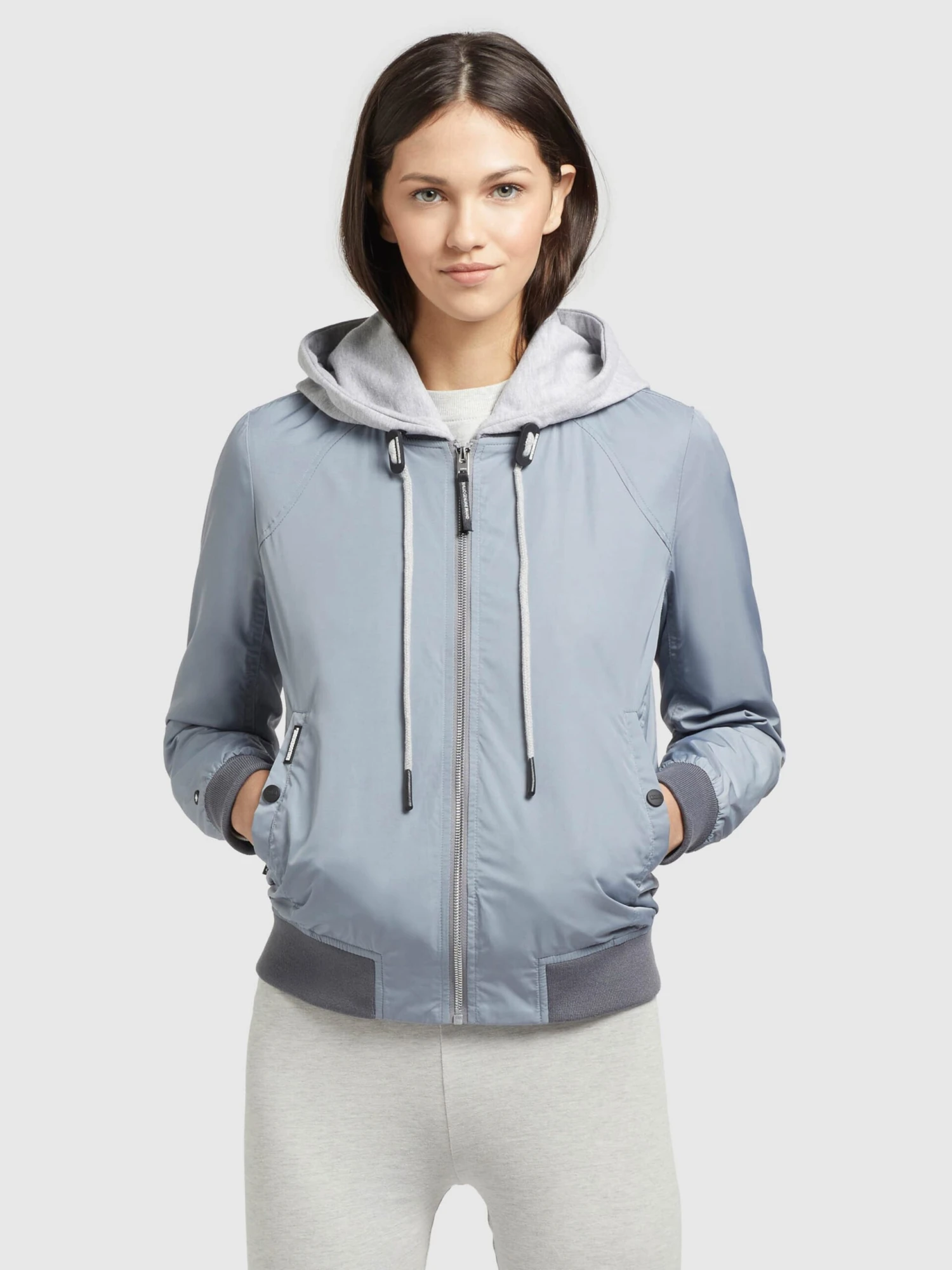 Khujo Vestes De Mi-saison Veste Mi-saison PERSEE Femme Bleu Clair / Gris 2 Khujo Vestes De Mi-saison Veste Mi-saison PERSEE Femme Bleu Clair / Gris - Image 2