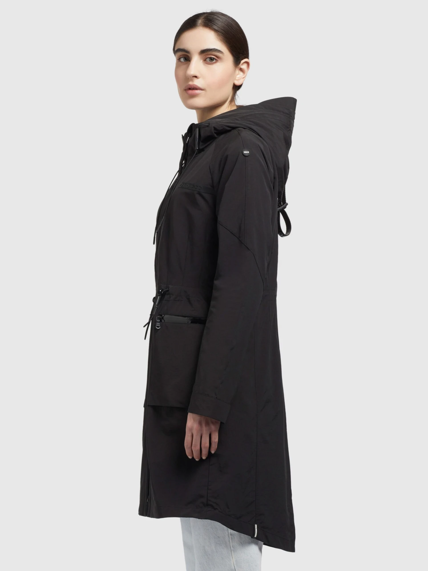 Khujo Parkas Parka Mi-saison Femme Noir 5 Khujo Parkas Parka Mi-saison Femme Noir - Image 5