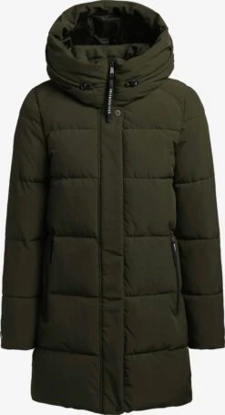 Khujo Manteaux Courts Manteau D’hiver Wente Femme Kaki