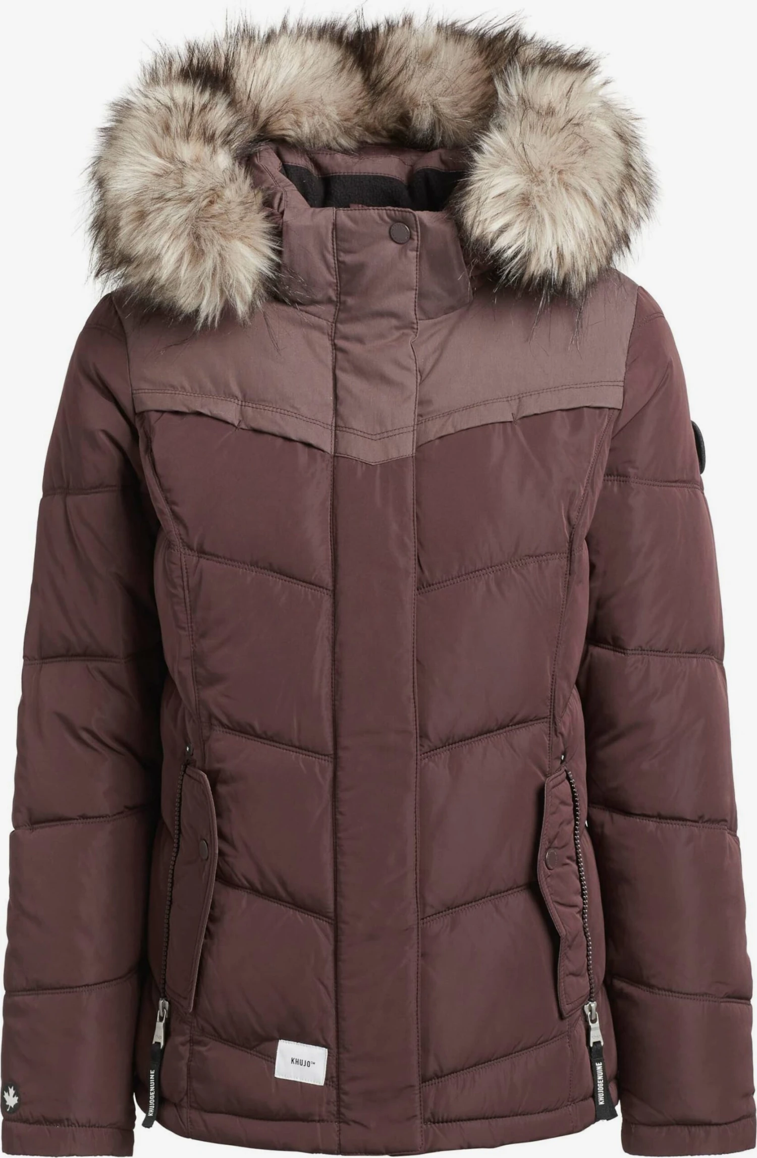 Khujo Vestes Dhiver Veste D’hiver Winsen Femme Bourgogne 1 Khujo Vestes Dhiver Veste D’hiver Winsen Femme Bourgogne