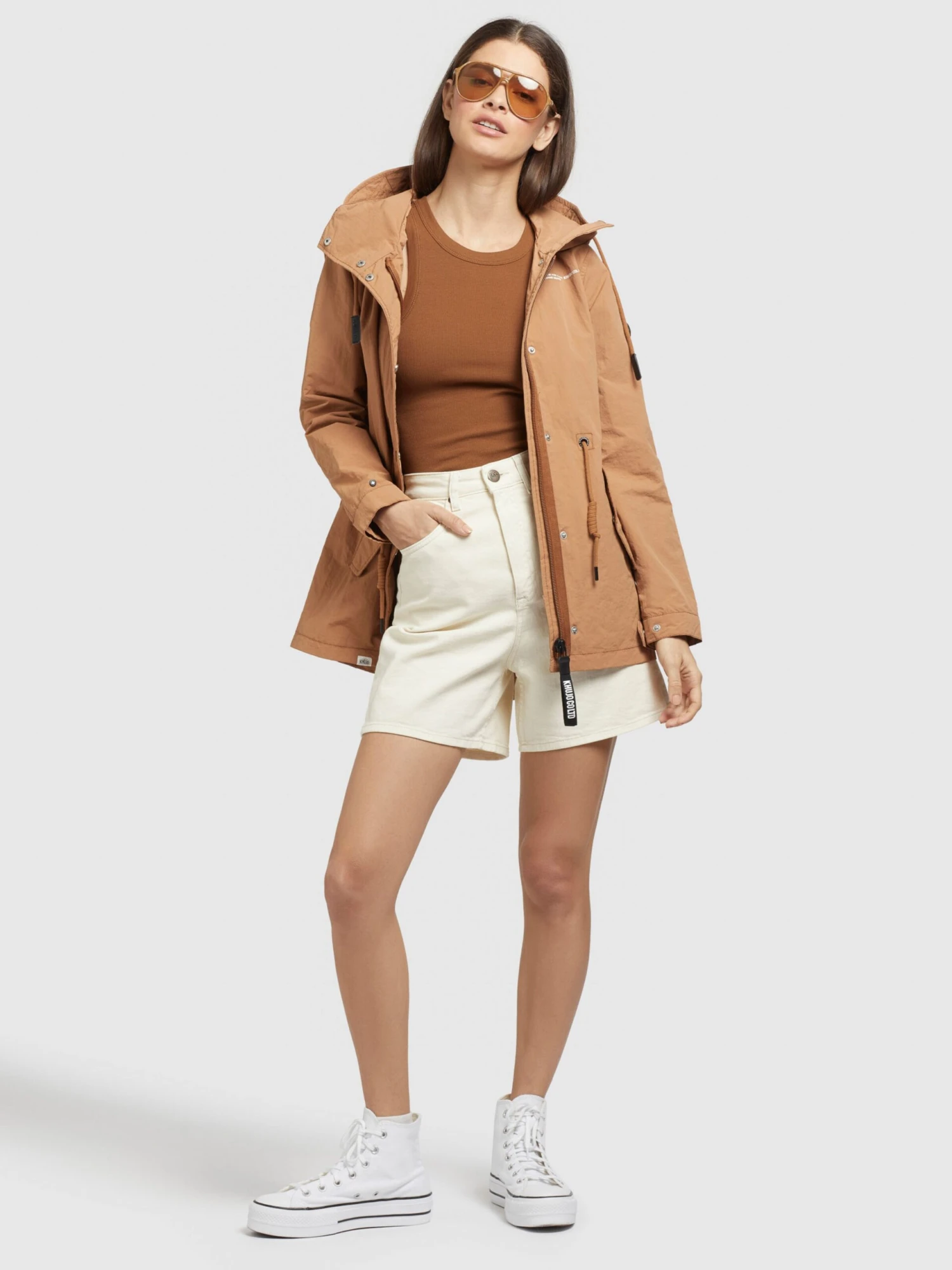 Khujo Vestes De Mi-saison Veste Mi-saison CAIMA Femme Beige 3 Khujo Vestes De Mi-saison Veste Mi-saison CAIMA Femme Beige - Image 3