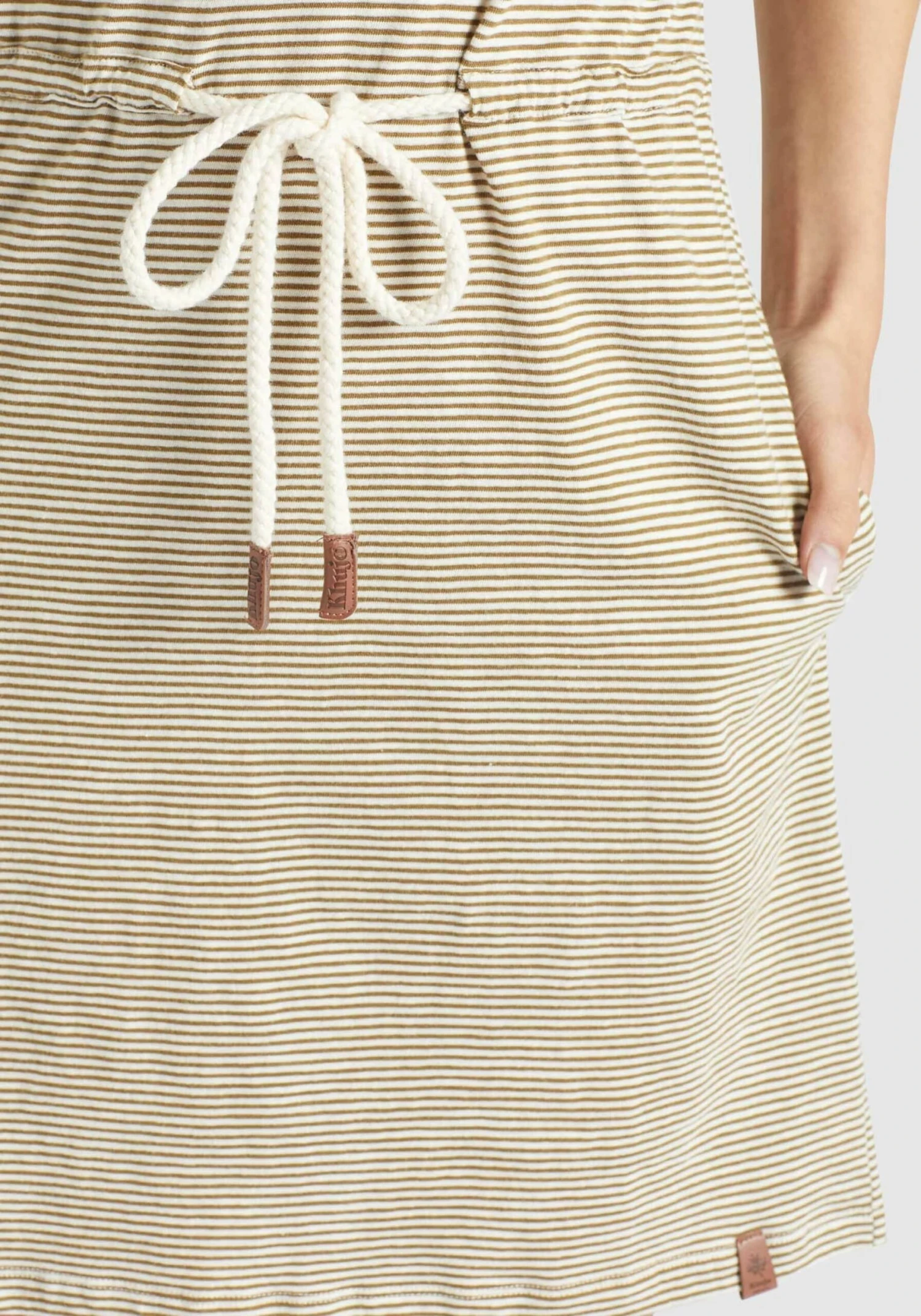 Khujo Robes En Jersey Robe ANNEMARIE Femme Beige / Blanc 7 Khujo Robes En Jersey Robe ANNEMARIE Femme Beige / Blanc - Image 7