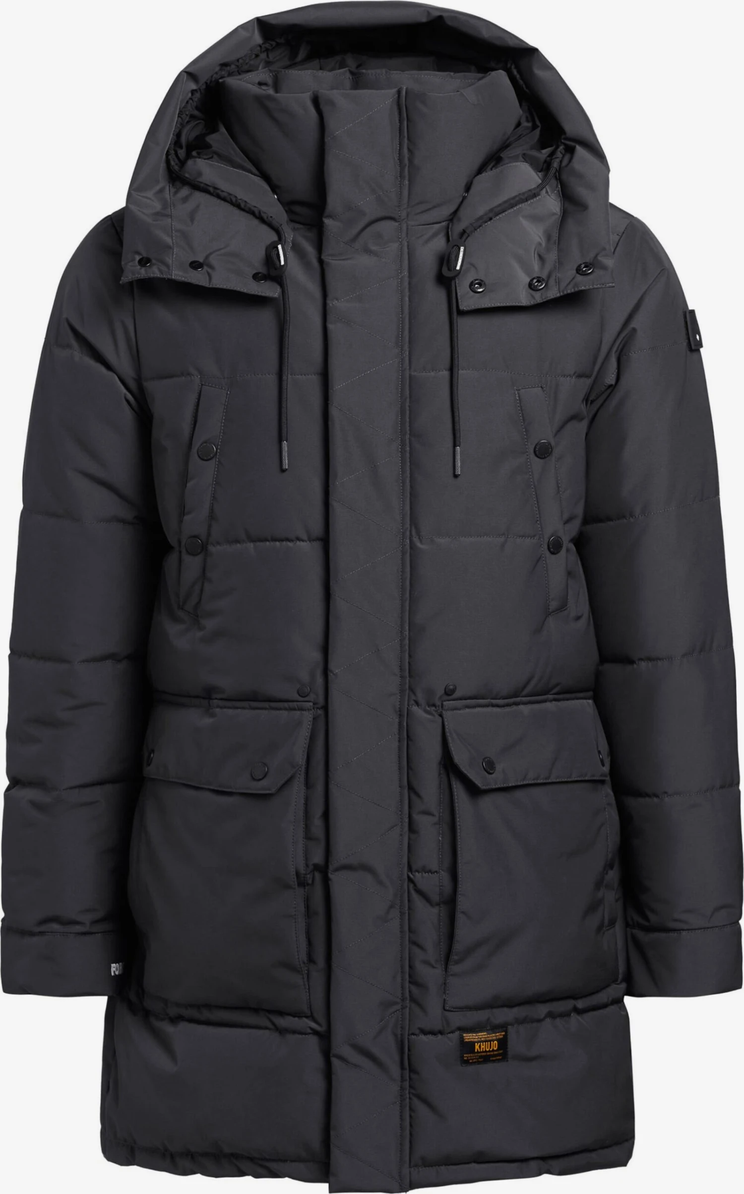 Khujo Vestes Dhiver Veste D’hiver Vivas Homme Gris Foncé 1 Khujo Vestes Dhiver Veste D’hiver Vivas Homme Gris Foncé