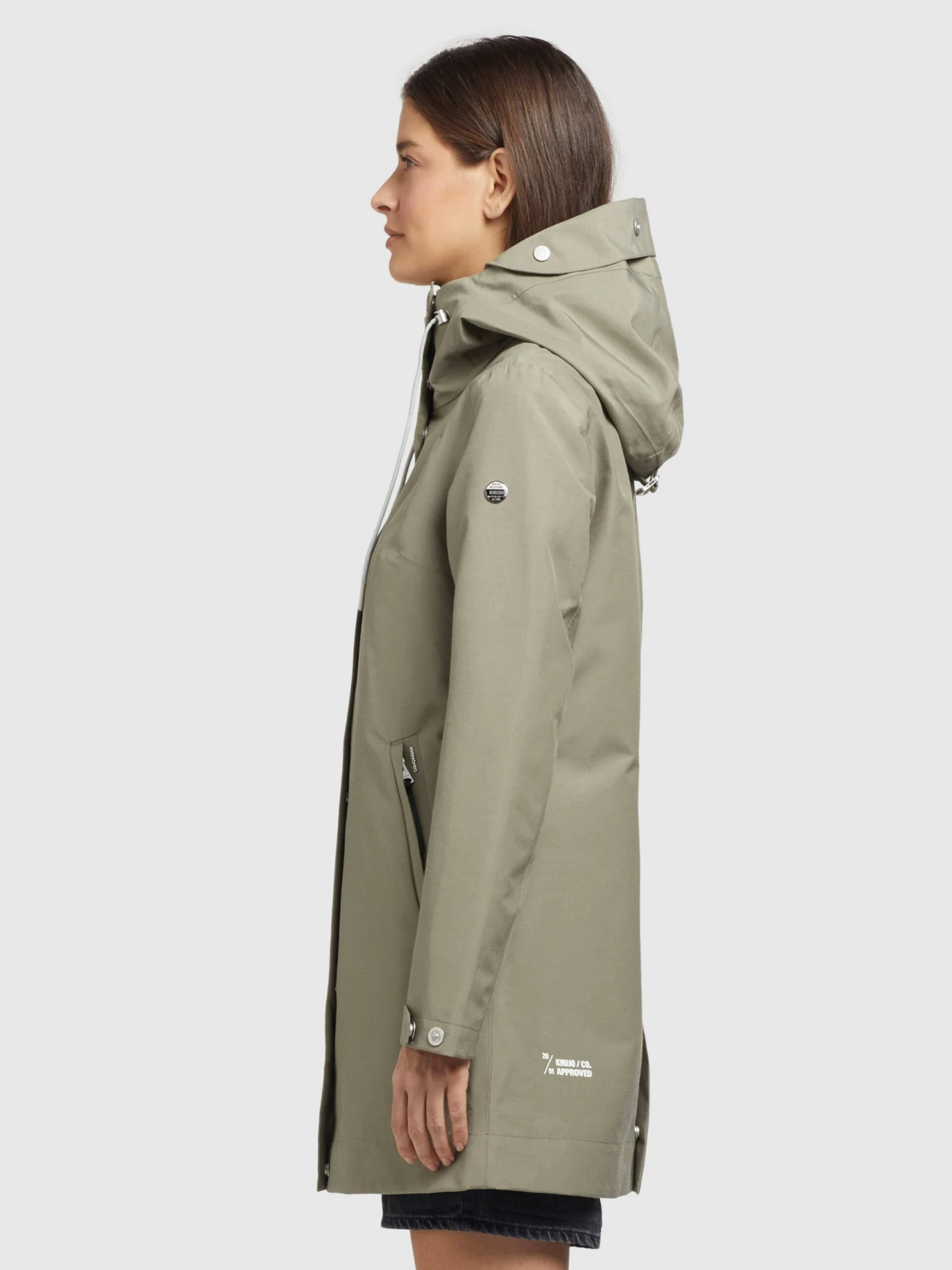 Khujo Manteaux De Mi-saison Manteau Mi-saison Artisa Femme Gris / Vert 5 Khujo Manteaux De Mi-saison Manteau Mi-saison Artisa Femme Gris / Vert - Image 5