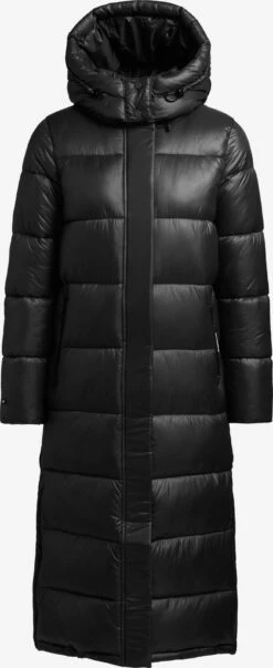 Khujo Manteaux Dhiver Manteau D’hiver Femme Noir
