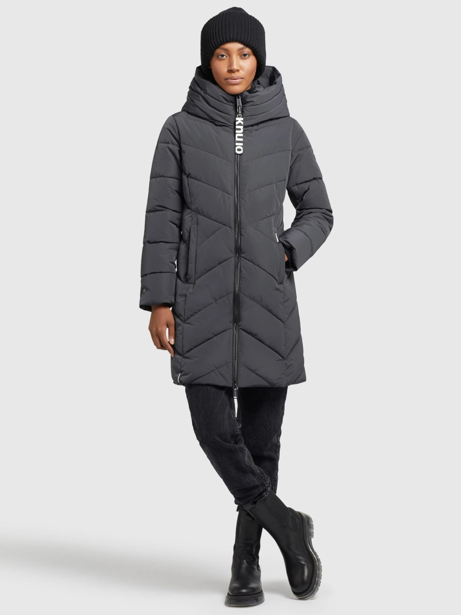 Khujo Manteaux Dhiver Manteau D’hiver Formin Femme Graphite 3 Khujo Manteaux Dhiver Manteau D’hiver Formin Femme Graphite - Image 3
