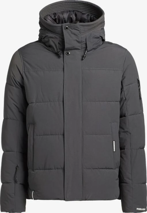 Khujo Vestes Dhiver Veste D’hiver BARAT Homme Gris Foncé