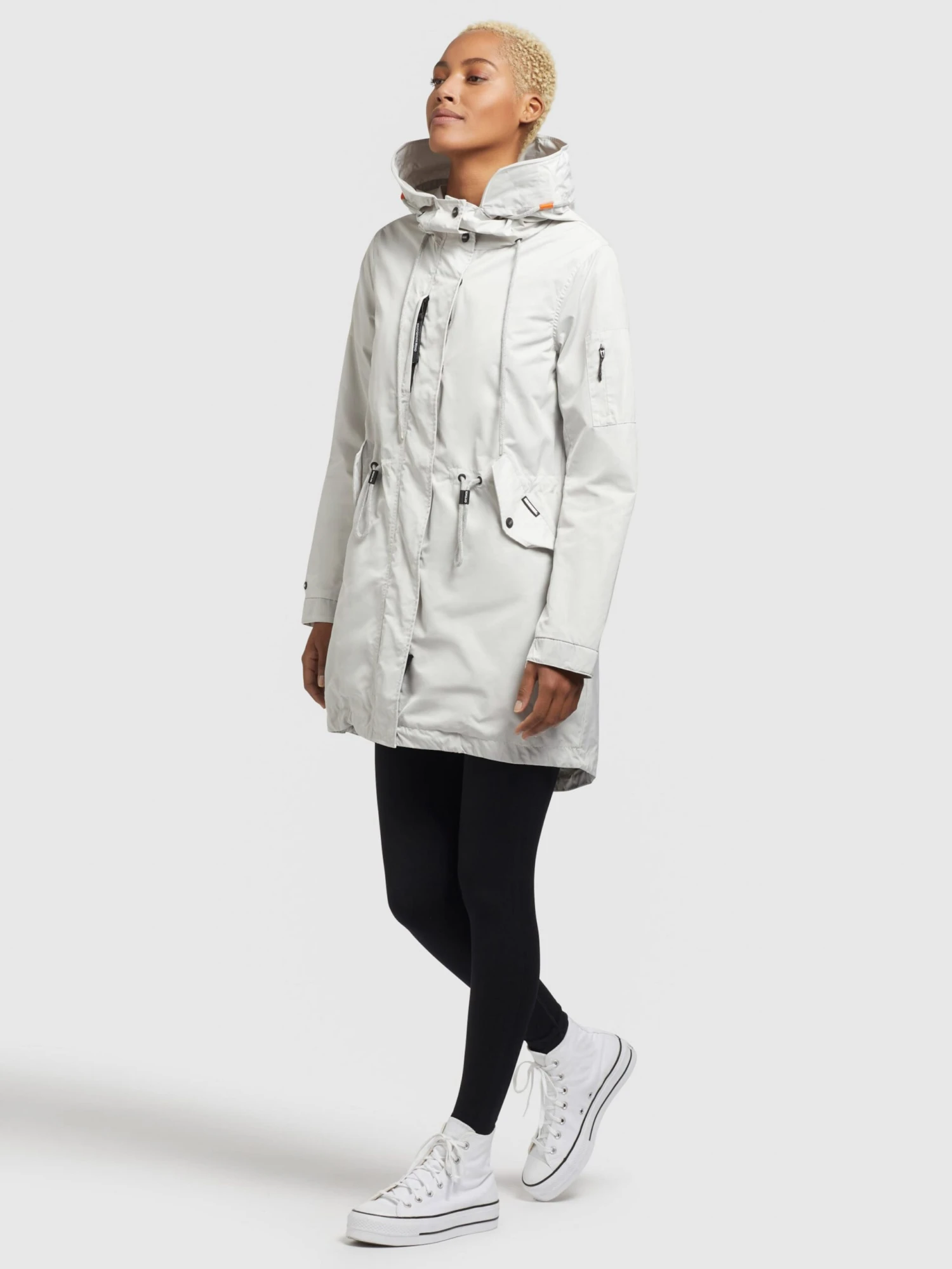 Khujo Parkas Parka Mi-saison Dayes Femme Blanc Cassé 2 Khujo Parkas Parka Mi-saison Dayes Femme Blanc Cassé - Image 2