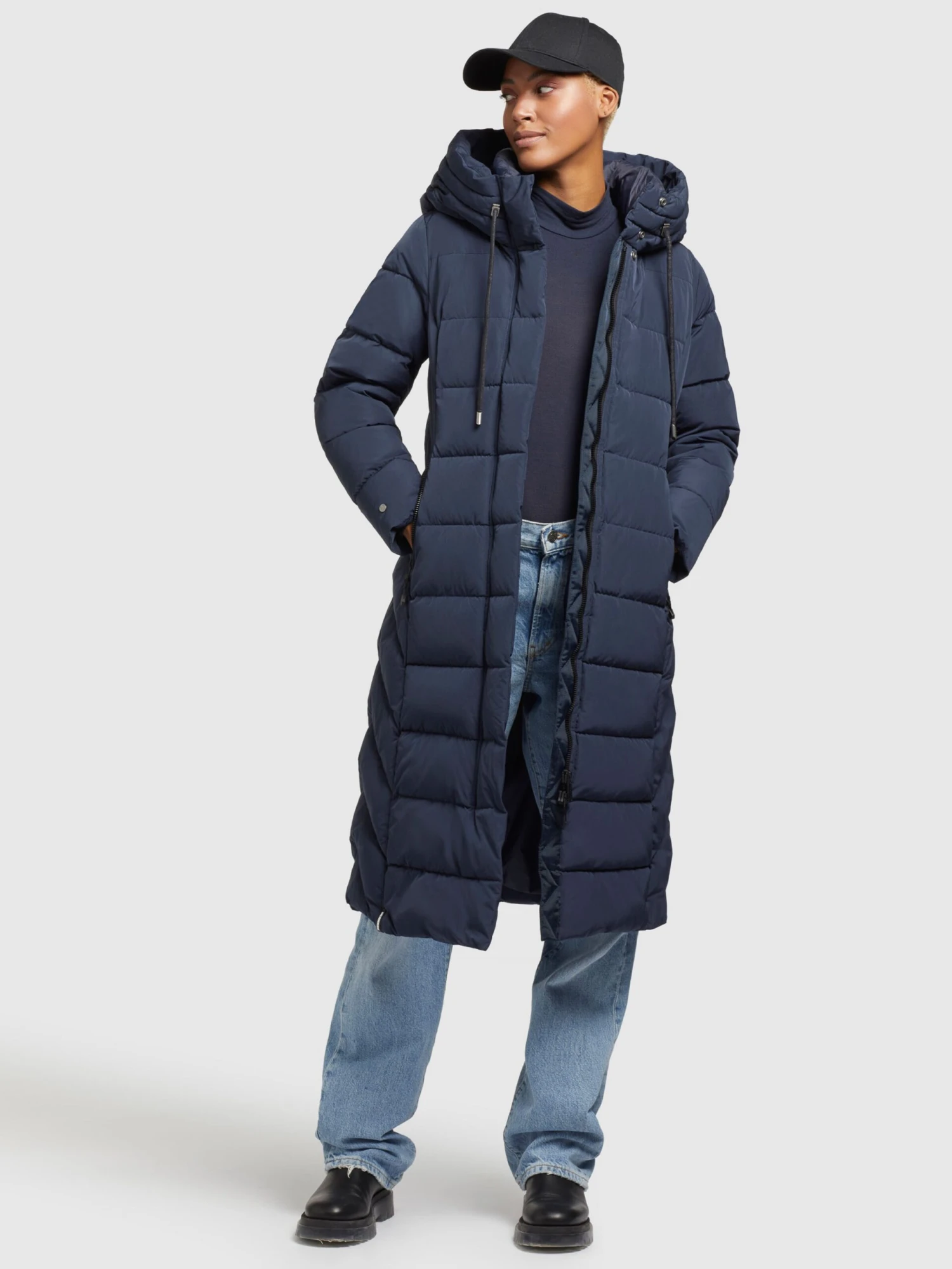 Khujo Manteaux Dhiver Manteau D’hiver Gamber Femme Bleu Foncé 6 Khujo Manteaux Dhiver Manteau D’hiver Gamber Femme Bleu Foncé - Image 6