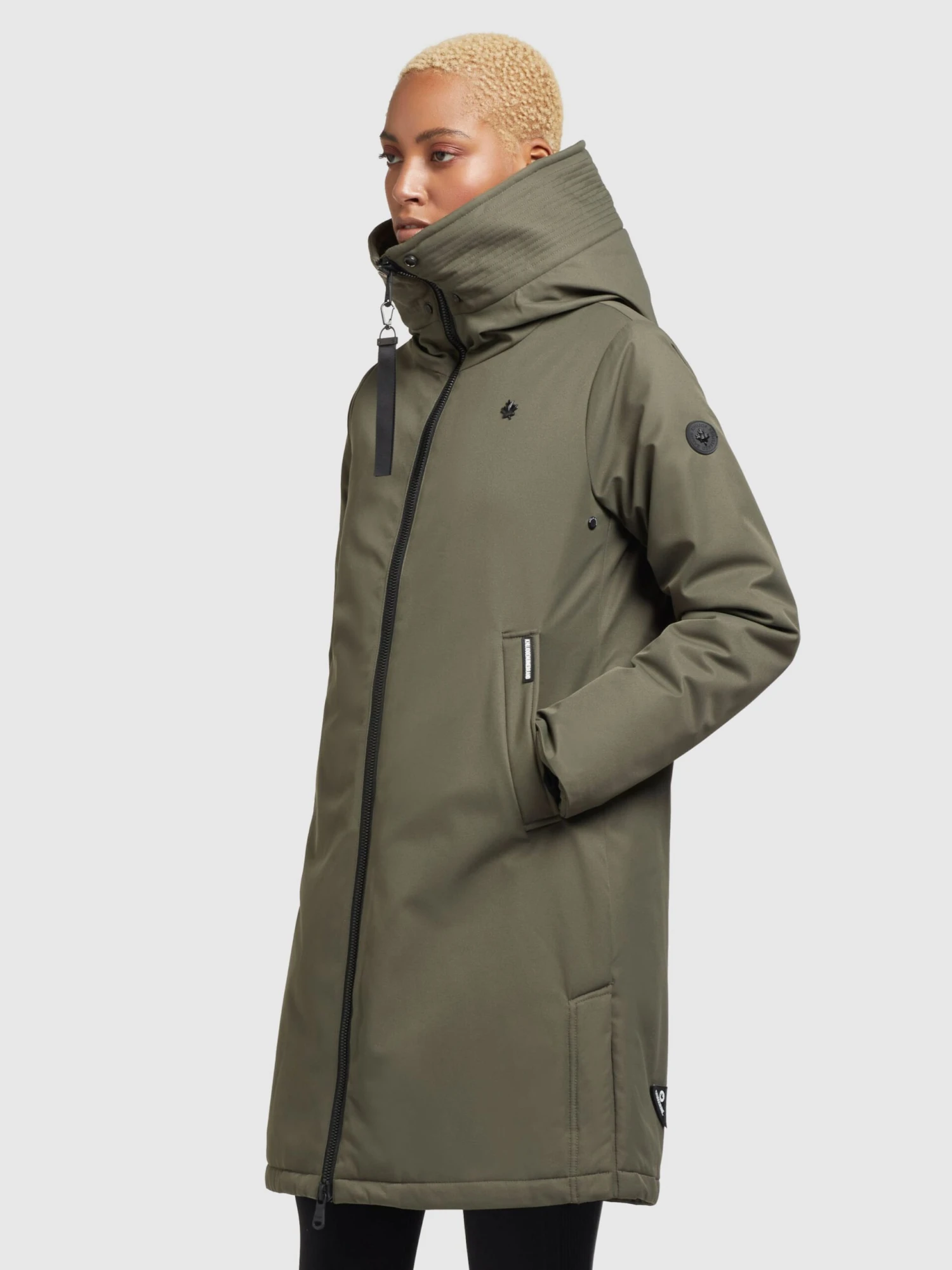 Khujo Manteaux De Mi-saison Manteau Mi-saison LISAD Femme Kaki 5 Khujo Manteaux De Mi-saison Manteau Mi-saison LISAD Femme Kaki - Image 5