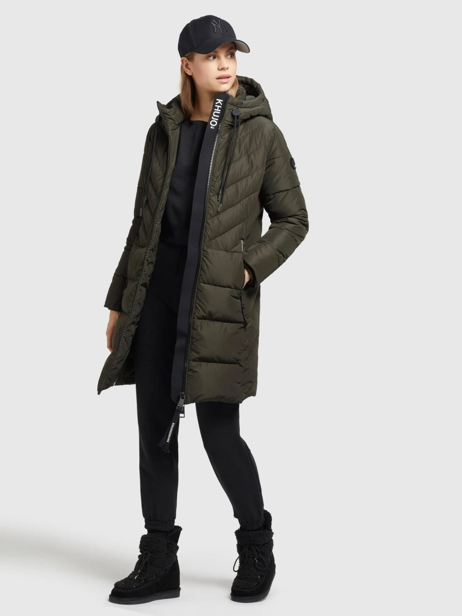 Khujo Manteaux De Mi-saison Manteau Mi-saison Mugg Femme Olive 3 Khujo Manteaux De Mi-saison Manteau Mi-saison Mugg Femme Olive - Image 3
