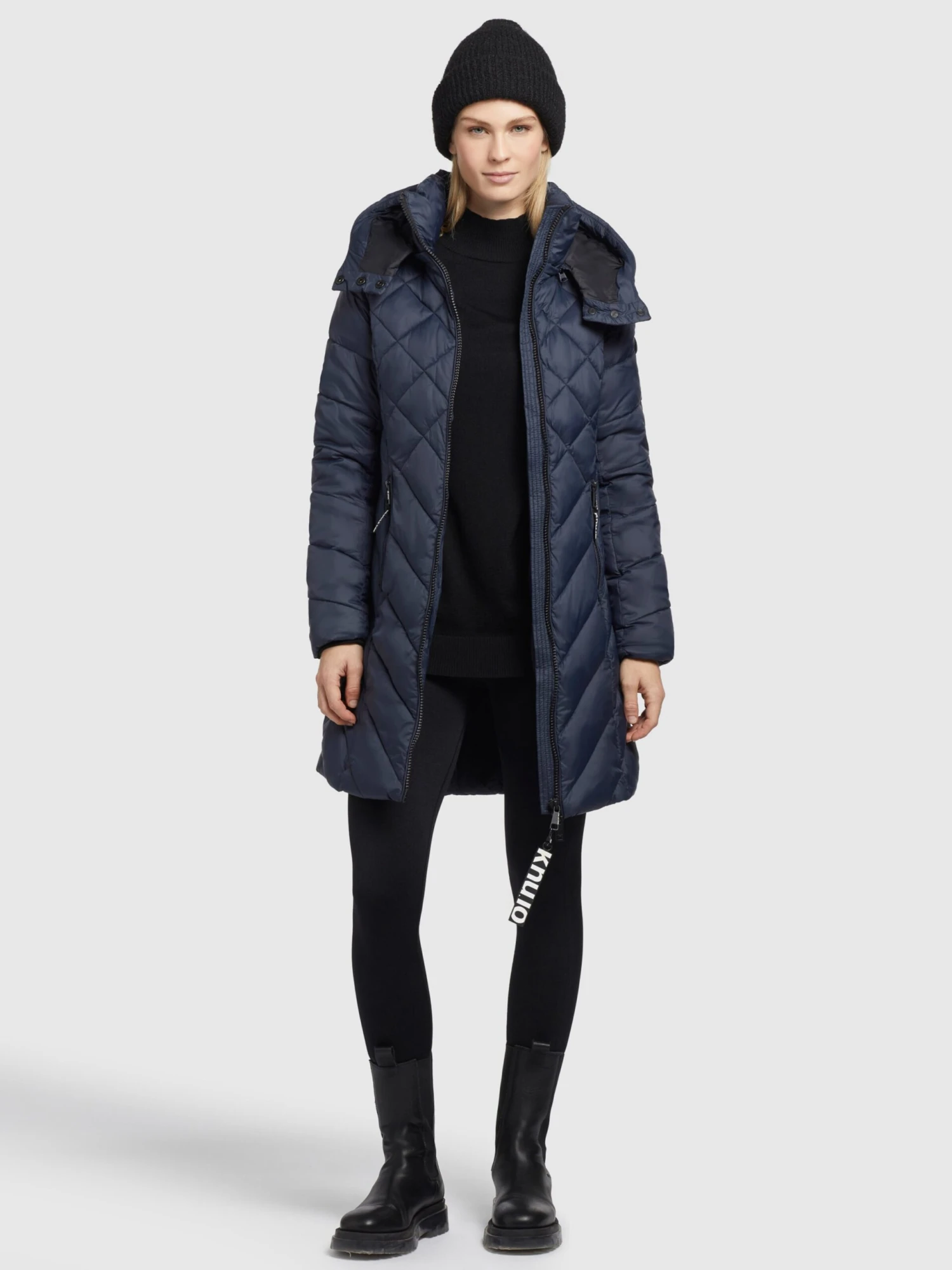 Khujo Manteaux De Mi-saison Manteau Mi-saison Aneth Femme Bleu Marine 3 Khujo Manteaux De Mi-saison Manteau Mi-saison Aneth Femme Bleu Marine - Image 3