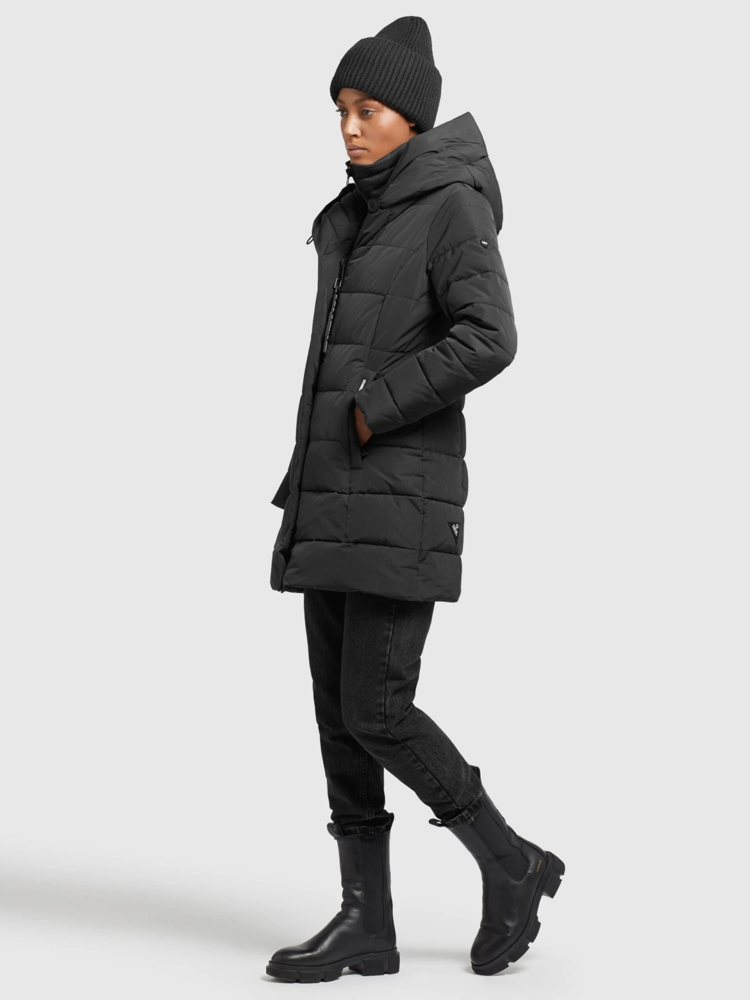 Khujo Manteaux Courts Manteau D’hiver Floyt Femme Noir 3 Khujo Manteaux Courts Manteau D’hiver Floyt Femme Noir - Image 3