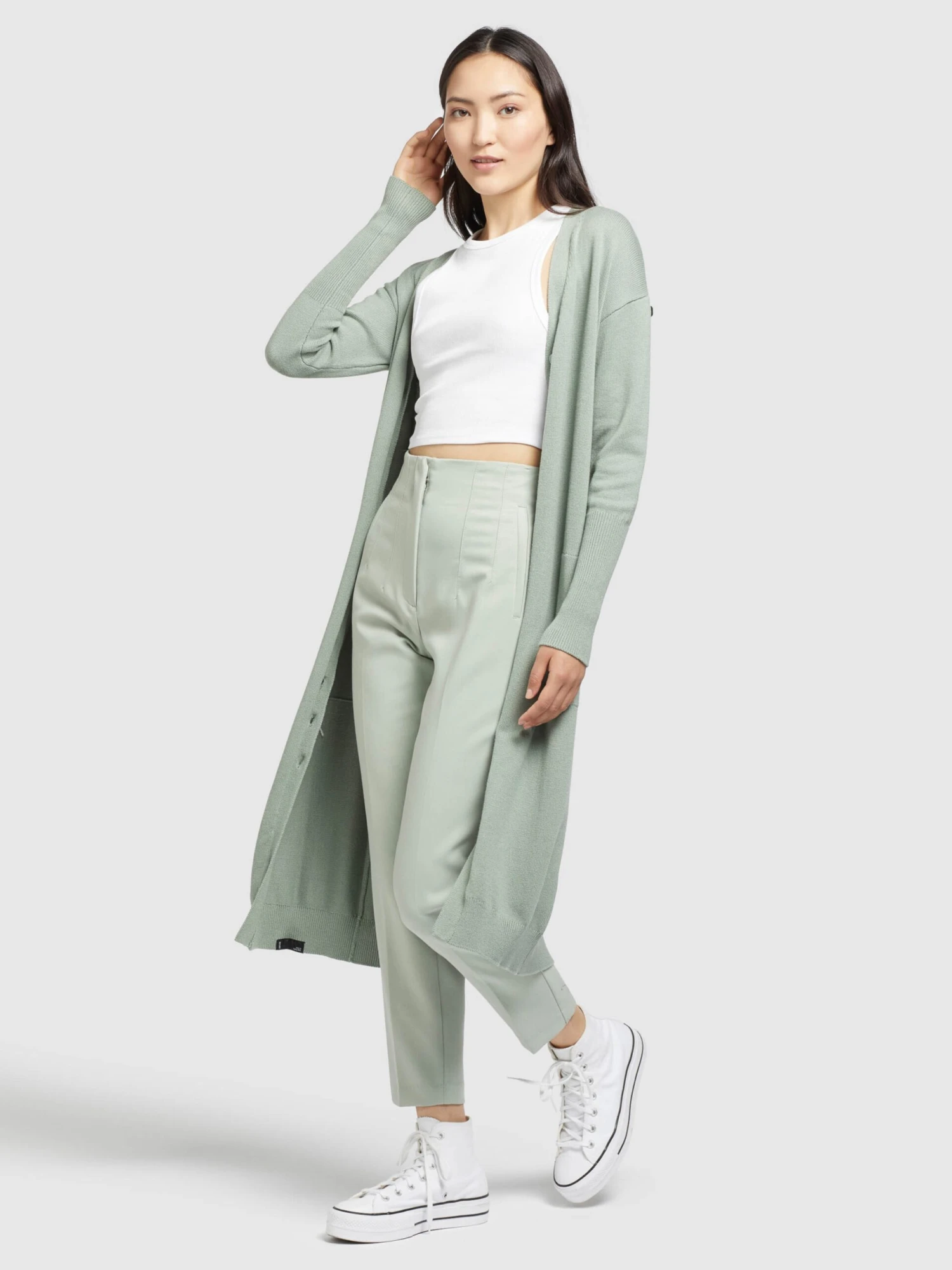 Khujo Gilets Cardigan Elina Femme Menthe 6 Khujo Gilets Cardigan Elina Femme Menthe - Image 6