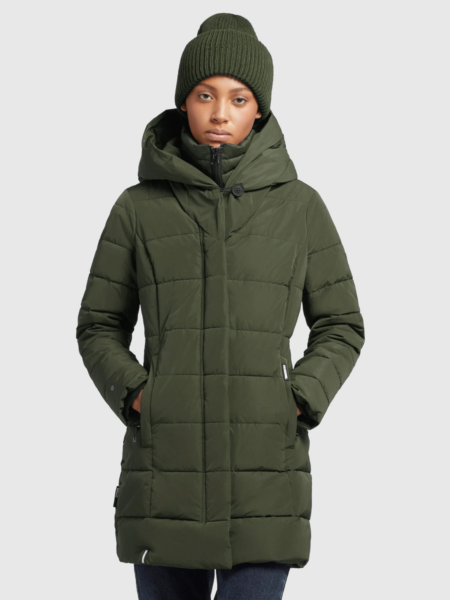 Khujo Manteaux Courts Manteau D’hiver Floyt Femme Olive 2 Khujo Manteaux Courts Manteau D’hiver Floyt Femme Olive - Image 2