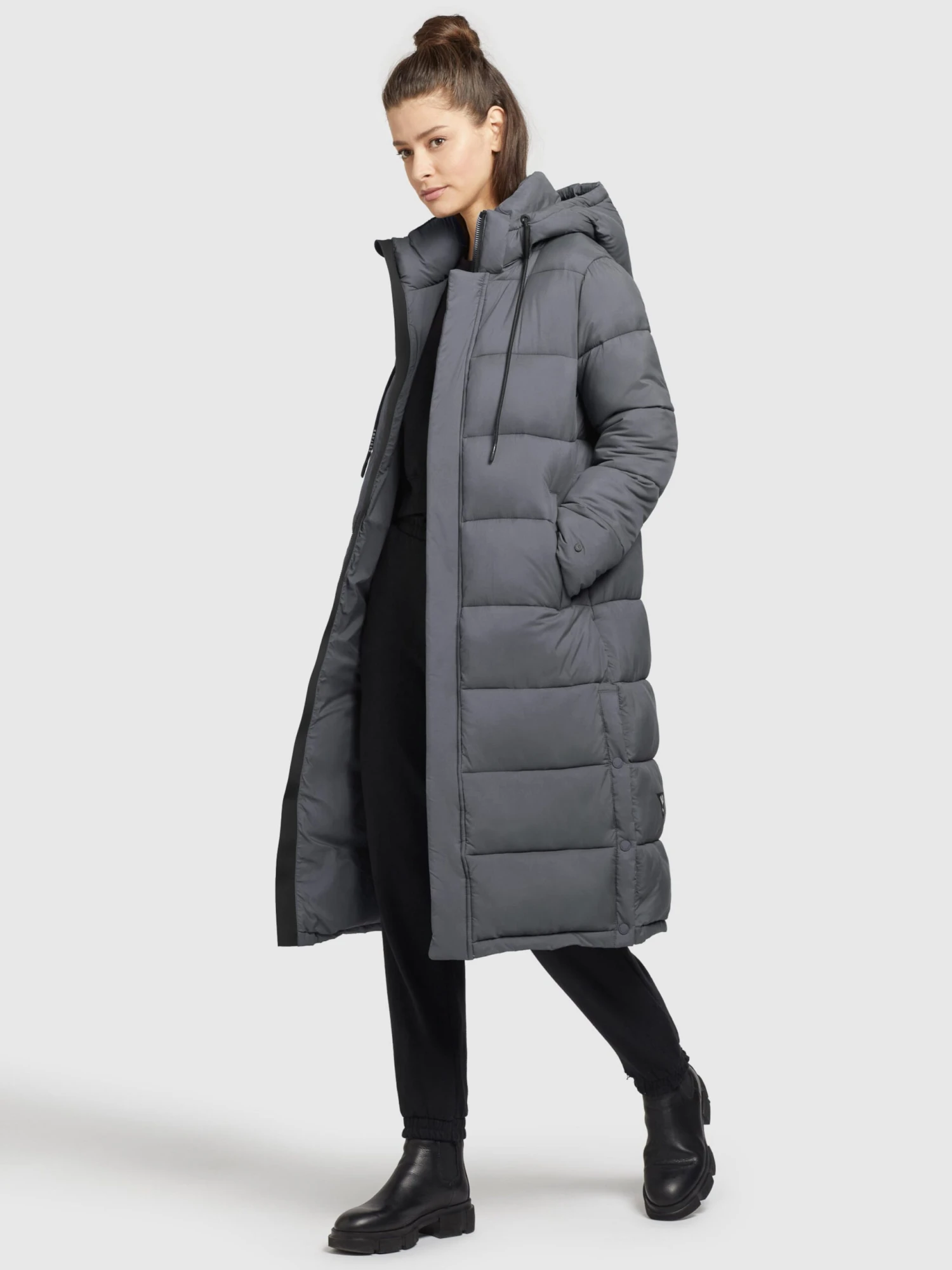 Khujo Manteaux Dhiver Manteau D’hiver Julina Femme Gris Foncé 3 Khujo Manteaux Dhiver Manteau D’hiver Julina Femme Gris Foncé - Image 3