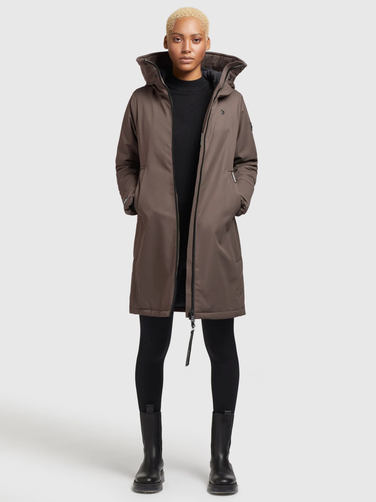 Khujo Manteaux De Mi-saison Manteau Mi-saison Lisad Femme Moka 3 Khujo Manteaux De Mi-saison Manteau Mi-saison Lisad Femme Moka - Image 3