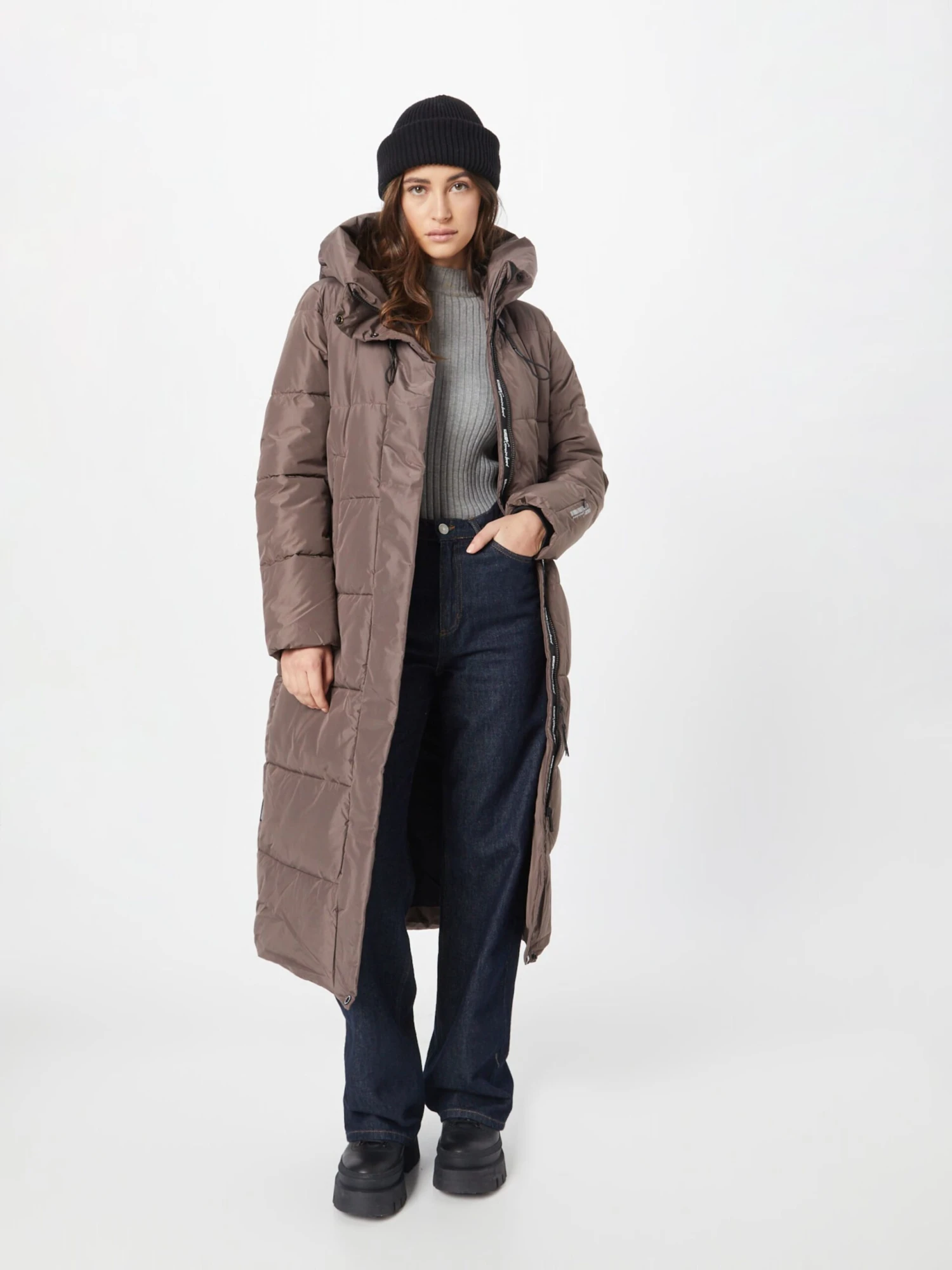 Khujo Manteaux De Mi-saison Manteau Mi-saison Soulani Femme Taupe 4 Khujo Manteaux De Mi-saison Manteau Mi-saison Soulani Femme Taupe - Image 4