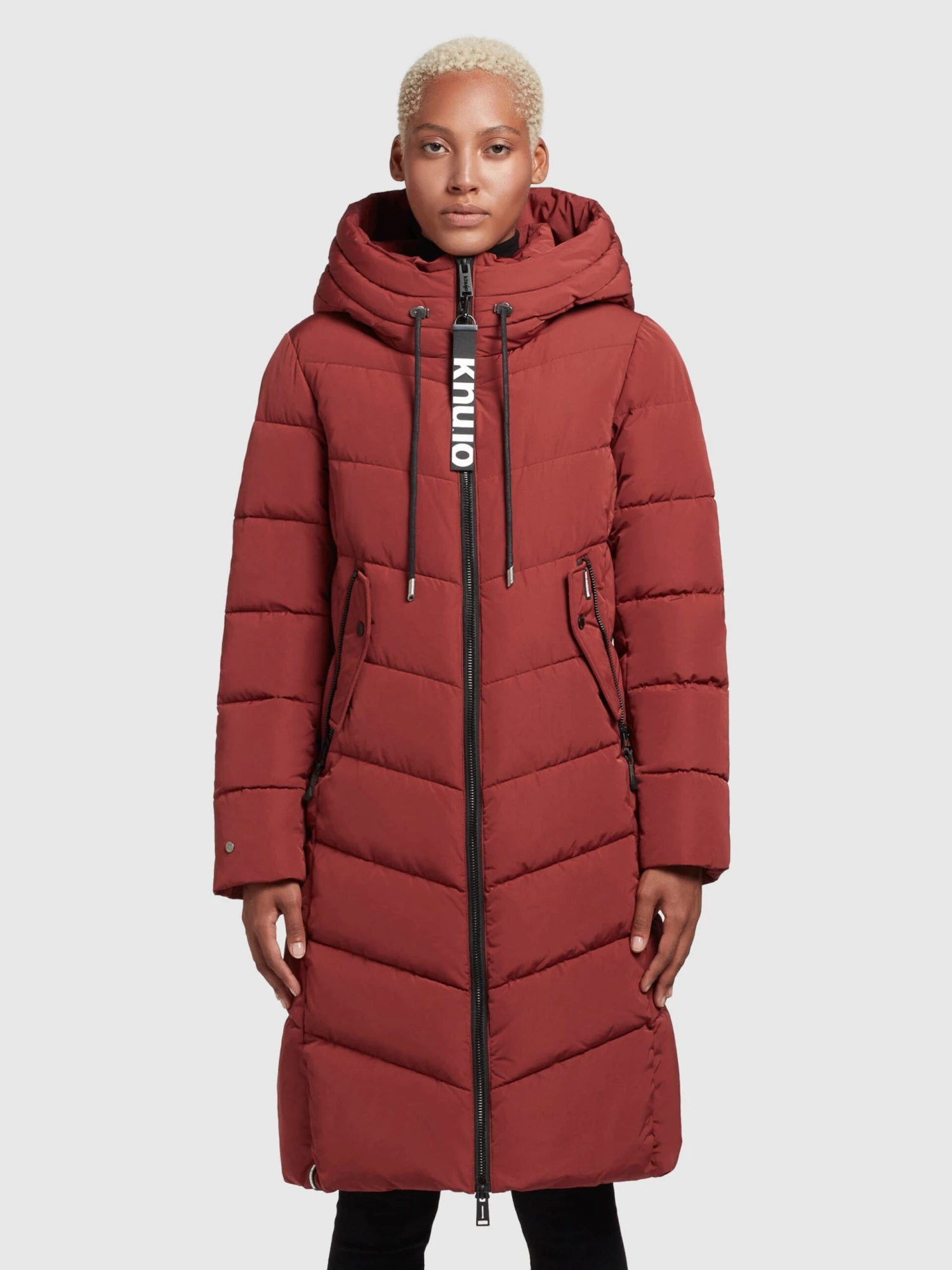 Khujo Manteaux Dhiver Manteau D’hiver Ayleena Femme Rouge Rouille 2 Khujo Manteaux Dhiver Manteau D’hiver Ayleena Femme Rouge Rouille - Image 2
