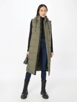 Khujo Vestes Sans Manches Gilet Tourin Femme Kaki 8 Khujo Vestes Sans Manches Gilet Tourin Femme Kaki -Khujo Boutique 120ff3938ba582a817f581d23d533d69
