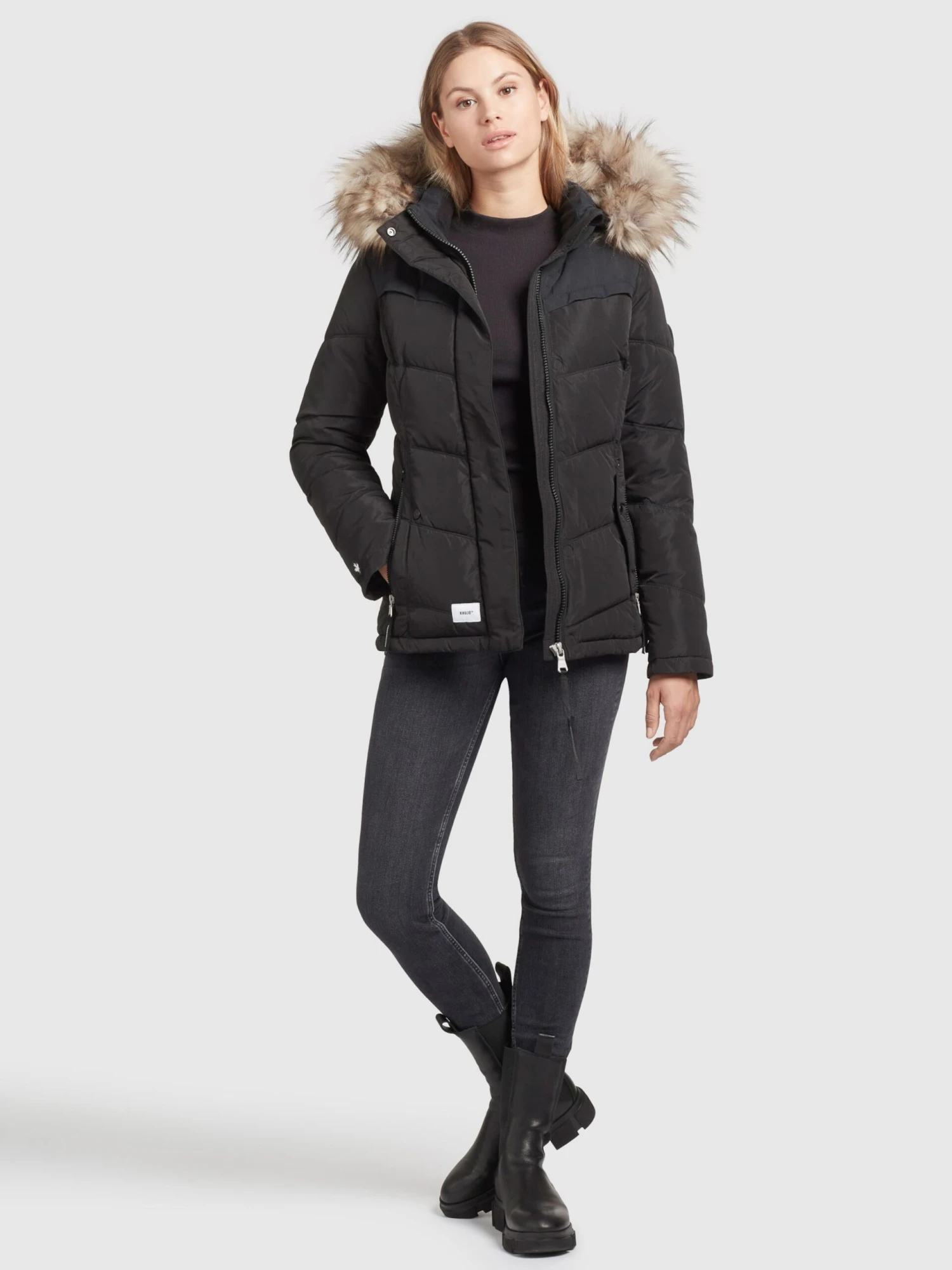 Khujo Vestes Dhiver Veste D’hiver Winsen Femme Noir 6 Khujo Vestes Dhiver Veste D’hiver Winsen Femme Noir - Image 6