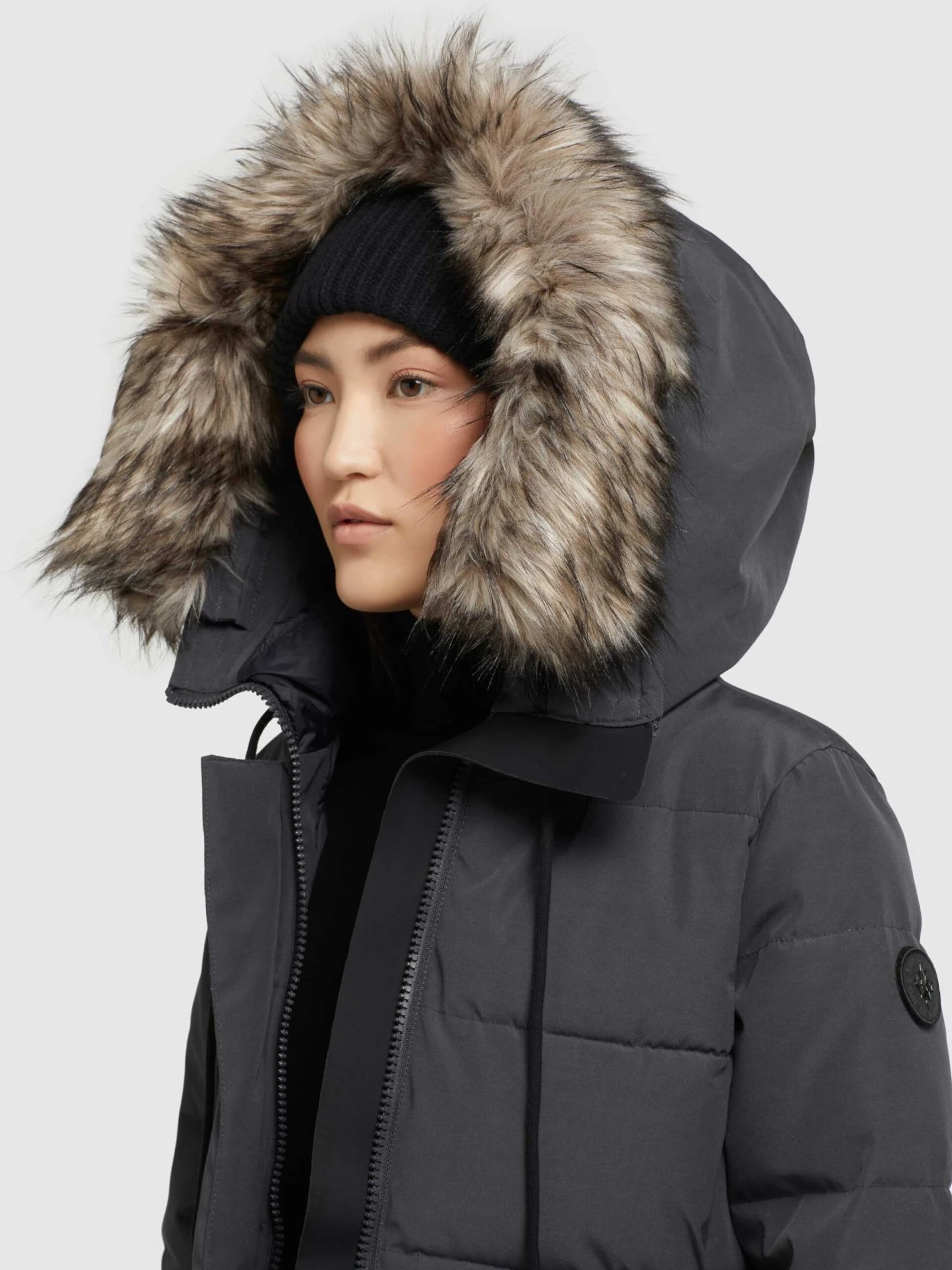 Khujo Manteaux Dhiver Manteau D’hiver LOLL Femme Anthracite 7 Khujo Manteaux Dhiver Manteau D’hiver LOLL Femme Anthracite - Image 7