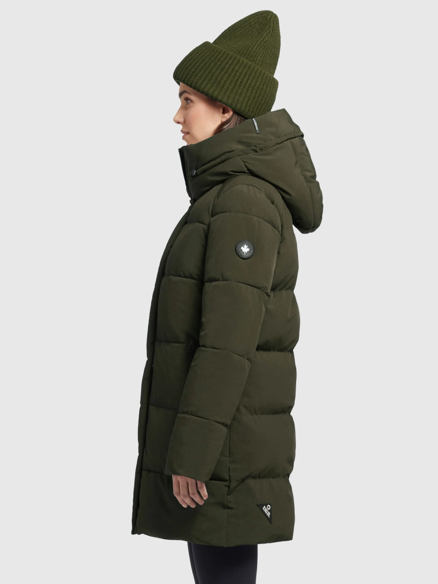 Khujo Manteaux Courts Manteau D’hiver Wente Femme Kaki 5 Khujo Manteaux Courts Manteau D’hiver Wente Femme Kaki - Image 5