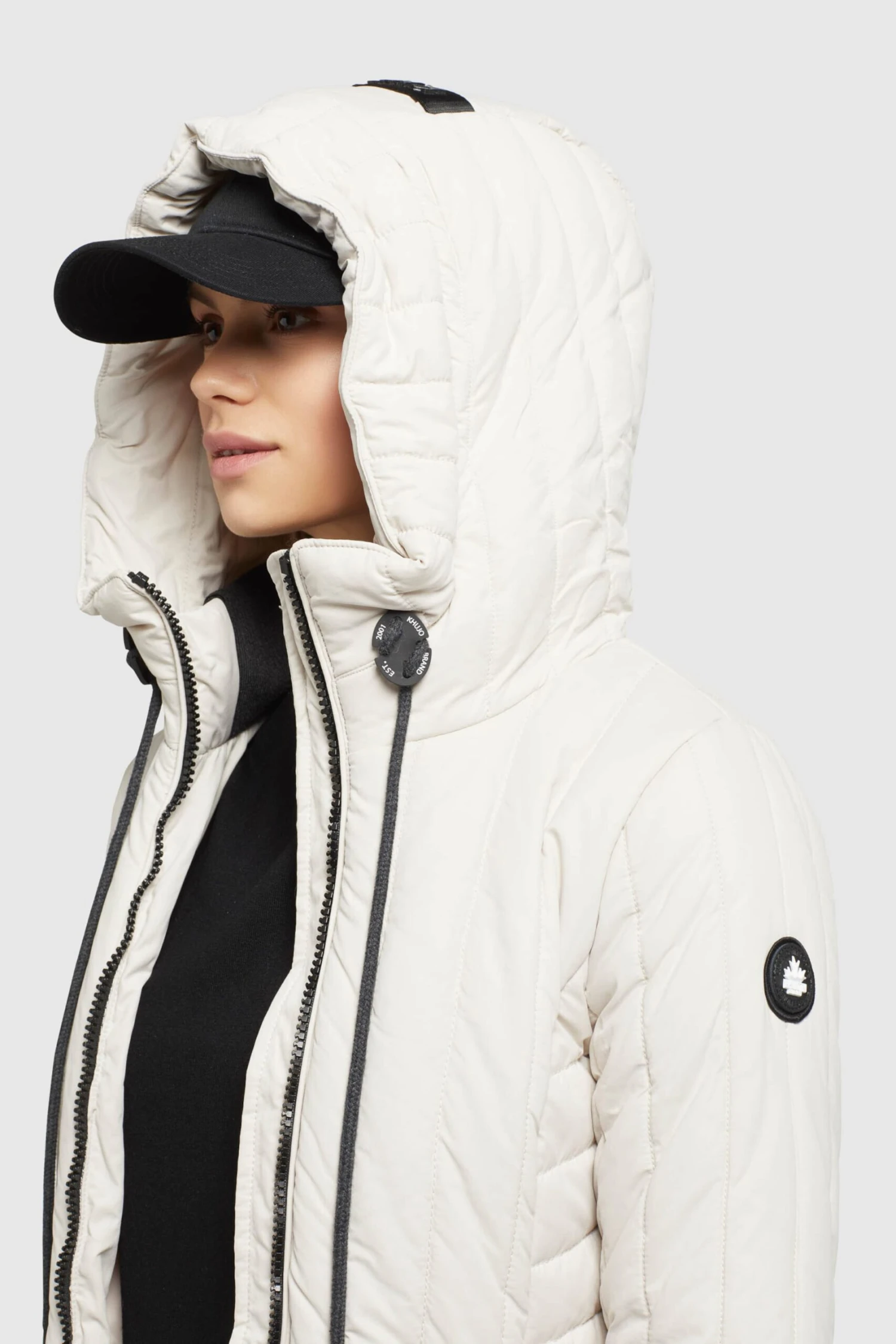 Khujo Manteaux De Mi-saison Manteau Mi-saison Jerry Femme Blanc Cassé 7 Khujo Manteaux De Mi-saison Manteau Mi-saison Jerry Femme Blanc Cassé - Image 7
