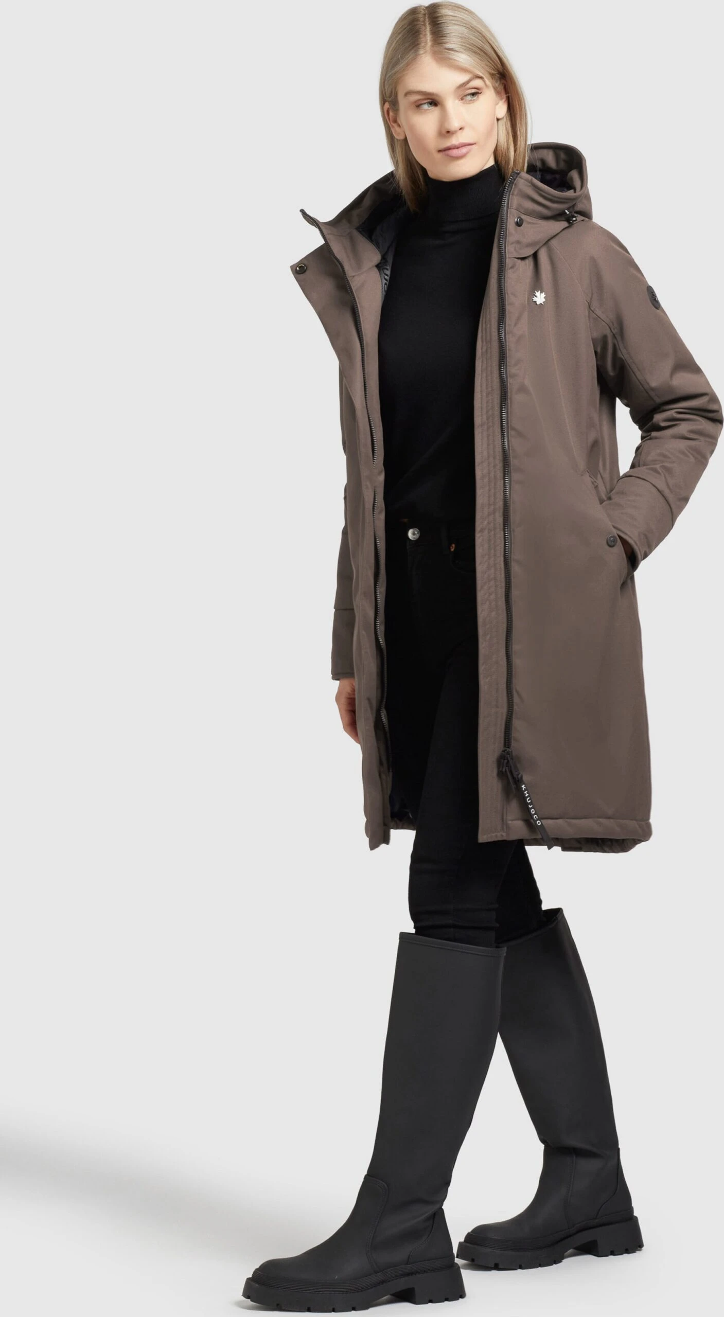 Khujo Parkas Parka Mi-saison LARIA Femme Marron 6 Khujo Parkas Parka Mi-saison LARIA Femme Marron - Image 6