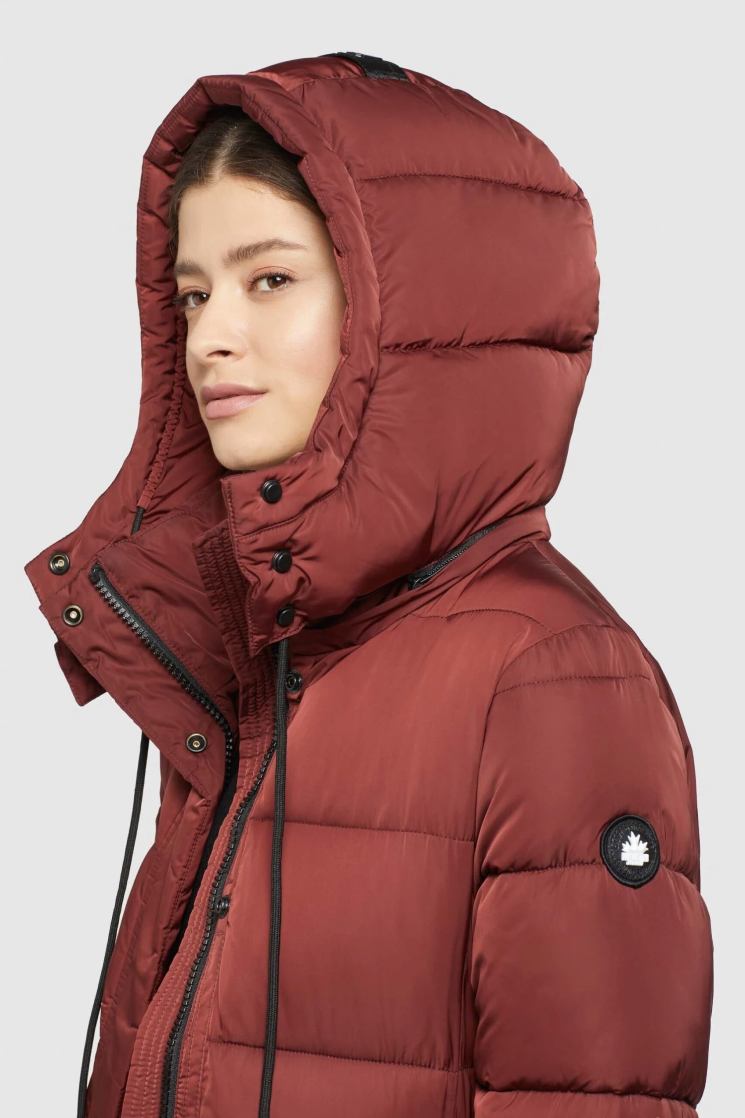 Khujo Manteaux Dhiver Manteau D’hiver HAZELLE Femme Rouge Rouille 7 Khujo Manteaux Dhiver Manteau D’hiver HAZELLE Femme Rouge Rouille - Image 7