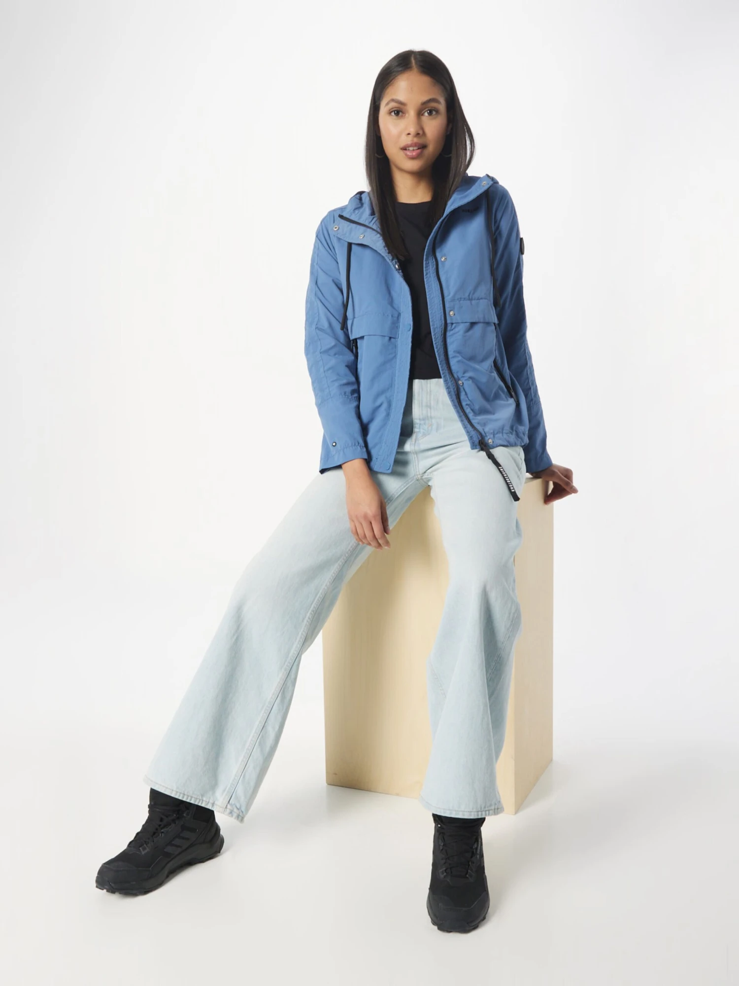 Khujo Vestes De Mi-saison Veste Mi-saison Zahira Femme Bleu-gris 4 Khujo Vestes De Mi-saison Veste Mi-saison Zahira Femme Bleu-gris - Image 4