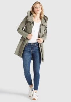 Khujo Parkas Parka Mi-saison CATHARINA Femme Kaki 13 Khujo Parkas Parka Mi-saison CATHARINA Femme Kaki -Khujo Boutique 1af933a6f07783443acb19a4bbd2d271