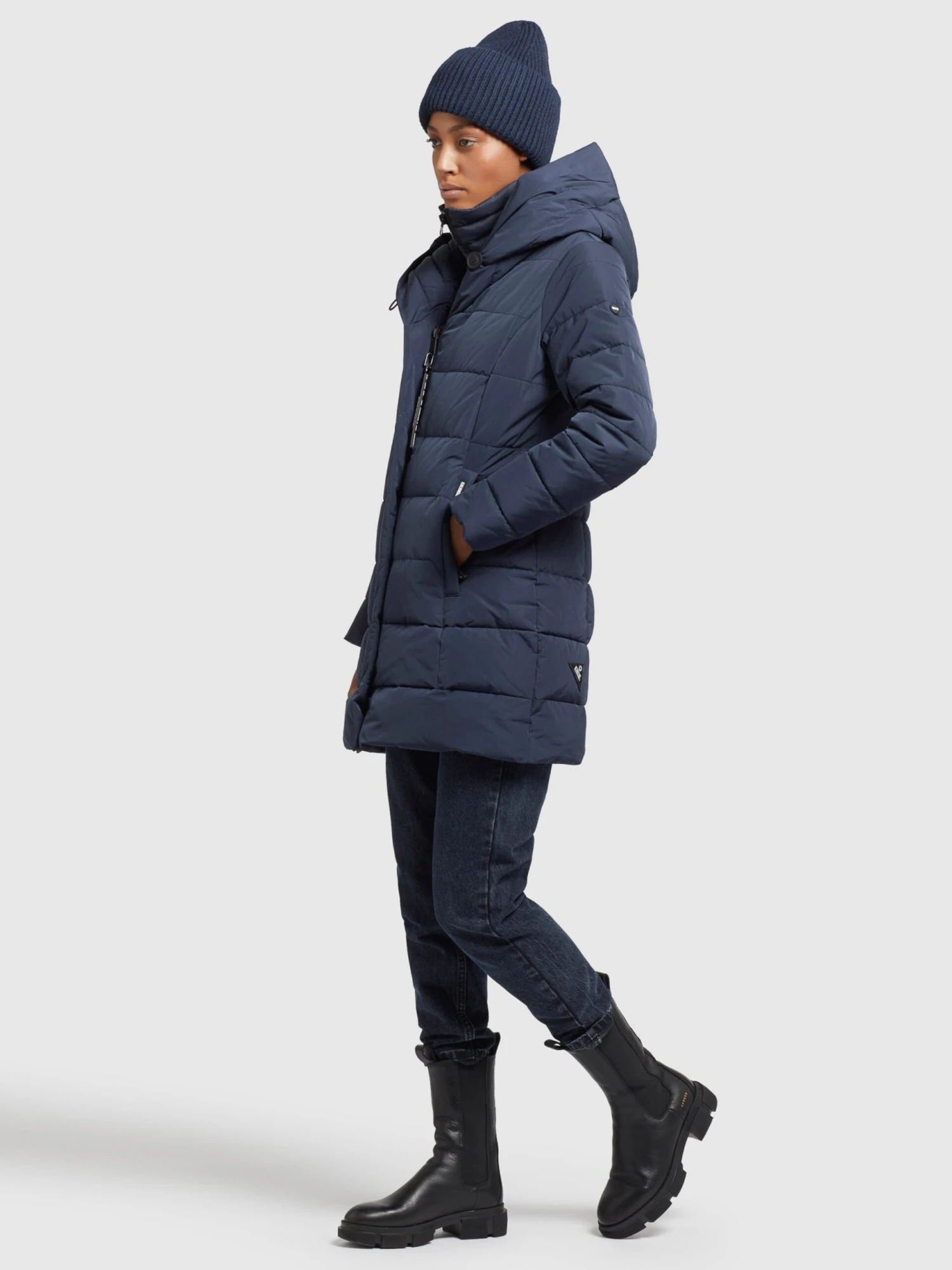 Khujo Manteaux Courts Manteau D’hiver Floyt Femme Bleu Foncé 7 Khujo Manteaux Courts Manteau D’hiver Floyt Femme Bleu Foncé - Image 7
