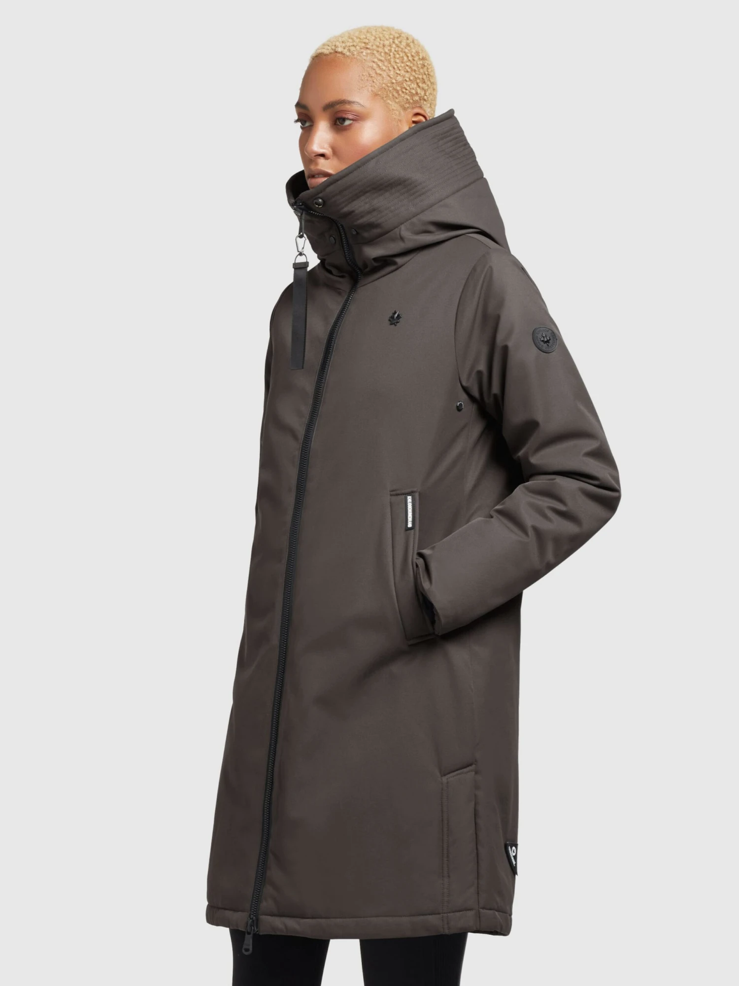 Khujo Manteaux De Mi-saison Manteau Mi-saison LISAD Femme Gris Foncé 4 Khujo Manteaux De Mi-saison Manteau Mi-saison LISAD Femme Gris Foncé - Image 4