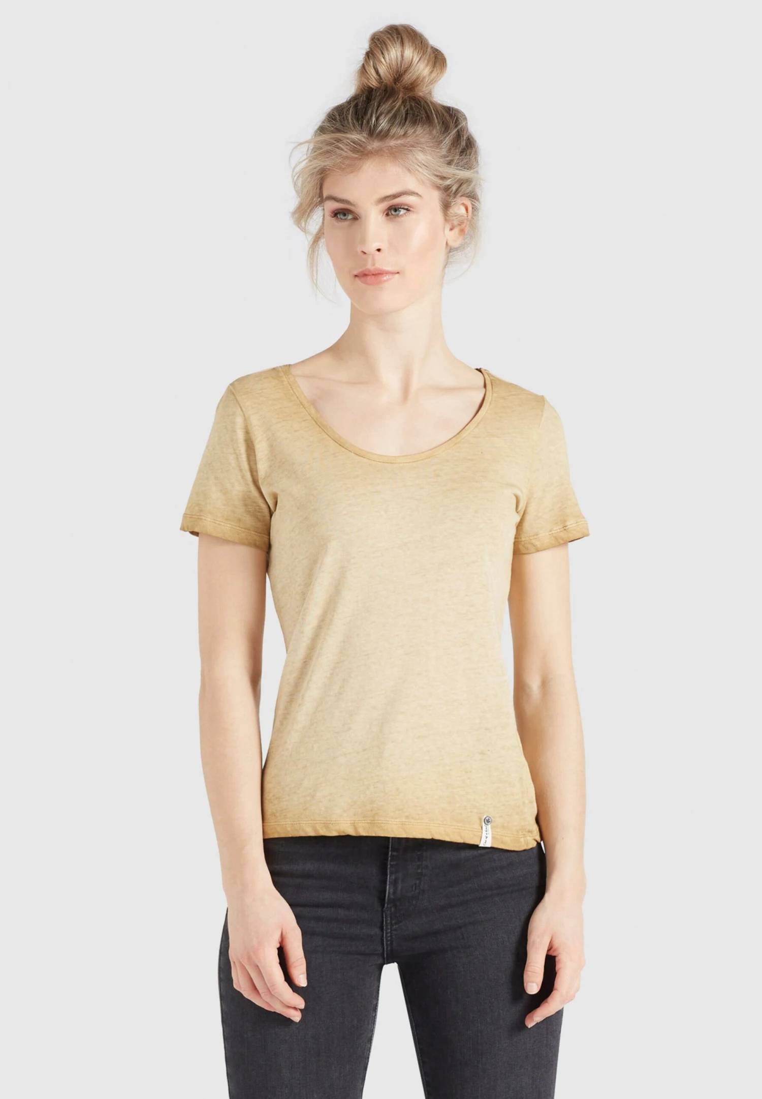 Khujo T-shirts T-shirt PERGOLA Femme Jaune Clair 2 Khujo T-shirts T-shirt PERGOLA Femme Jaune Clair - Image 2