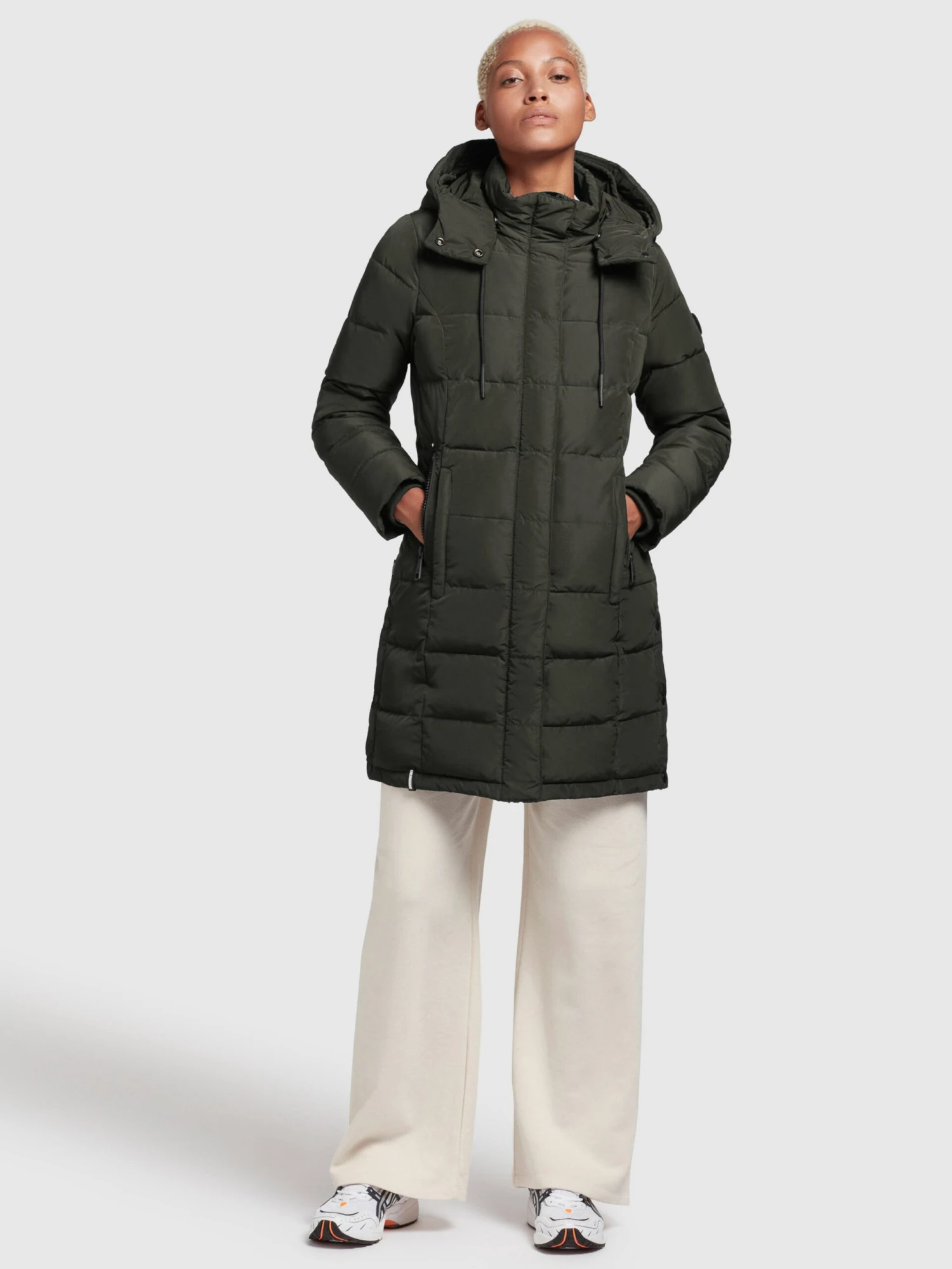 Khujo Manteaux Courts Manteau D’hiver Cups Femme Vert Foncé 3 Khujo Manteaux Courts Manteau D’hiver Cups Femme Vert Foncé - Image 3