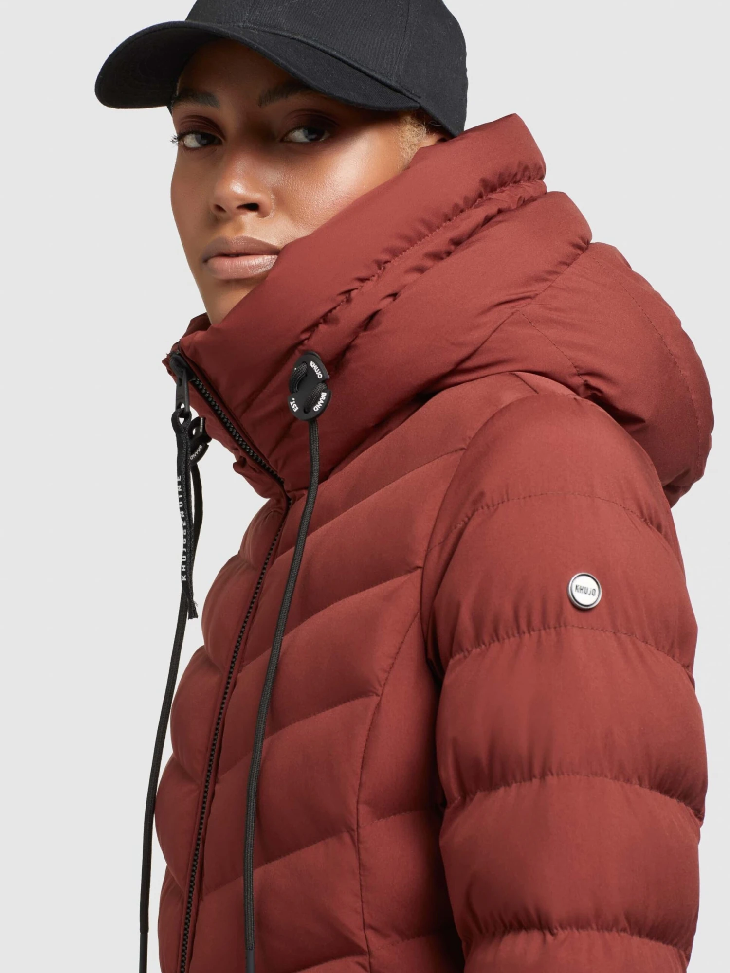 Khujo Manteaux Dhiver Manteau D’hiver Ingram Femme Rouge Rouille 8 Khujo Manteaux Dhiver Manteau D’hiver Ingram Femme Rouge Rouille - Image 8