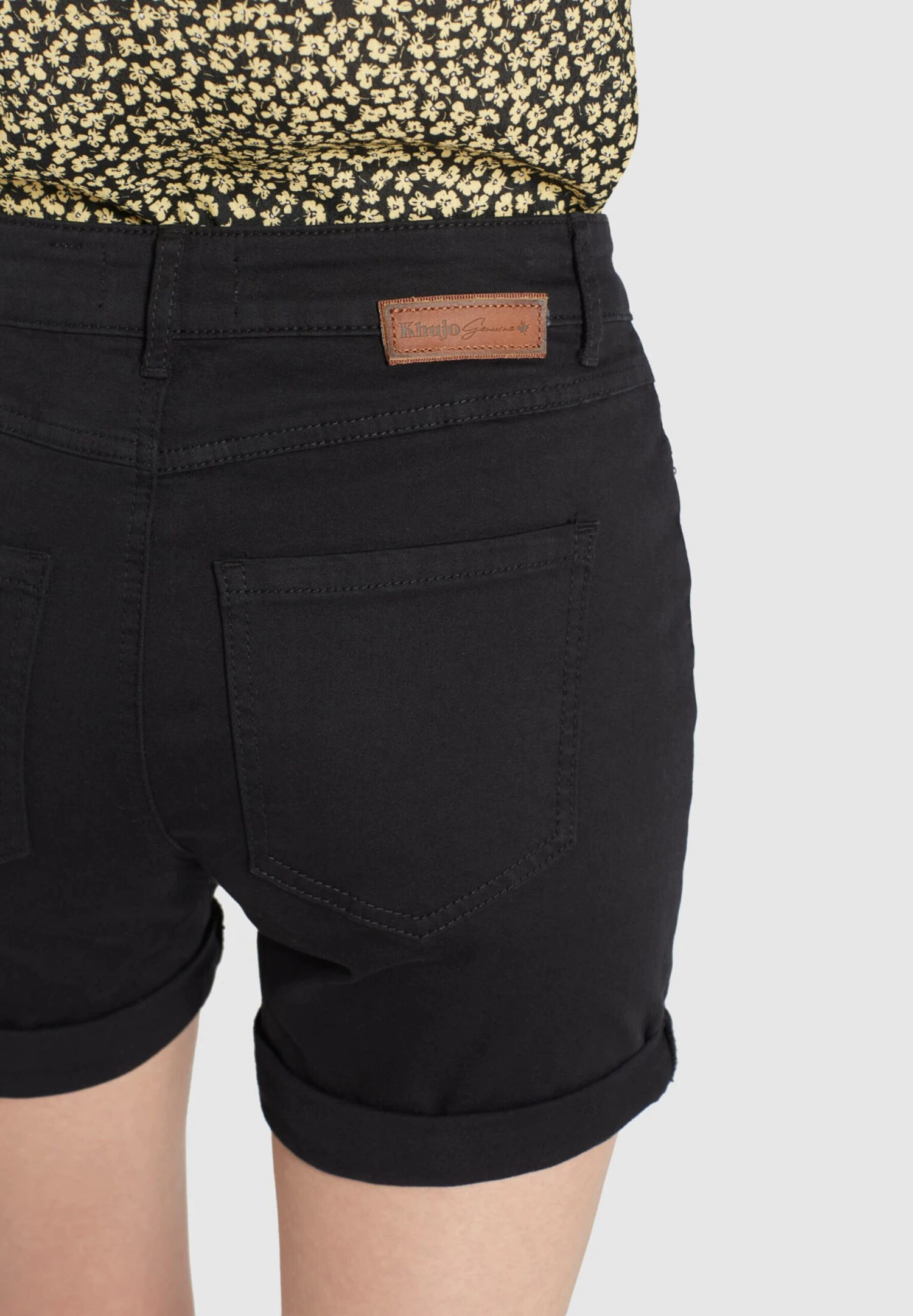 Khujo Shorts En Jean Coupe Slim Jean RIVEN Femme Noir 6 Khujo Shorts En Jean Coupe Slim Jean RIVEN Femme Noir - Image 6