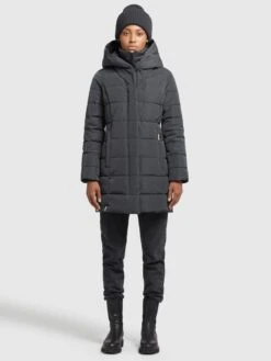 Khujo Manteaux Courts Manteau D’hiver Floyt Femme Gris Foncé 10 Khujo Manteaux Courts Manteau D’hiver Floyt Femme Gris Foncé -Khujo Boutique 218a19566a9cac2e431577defa6ffdea