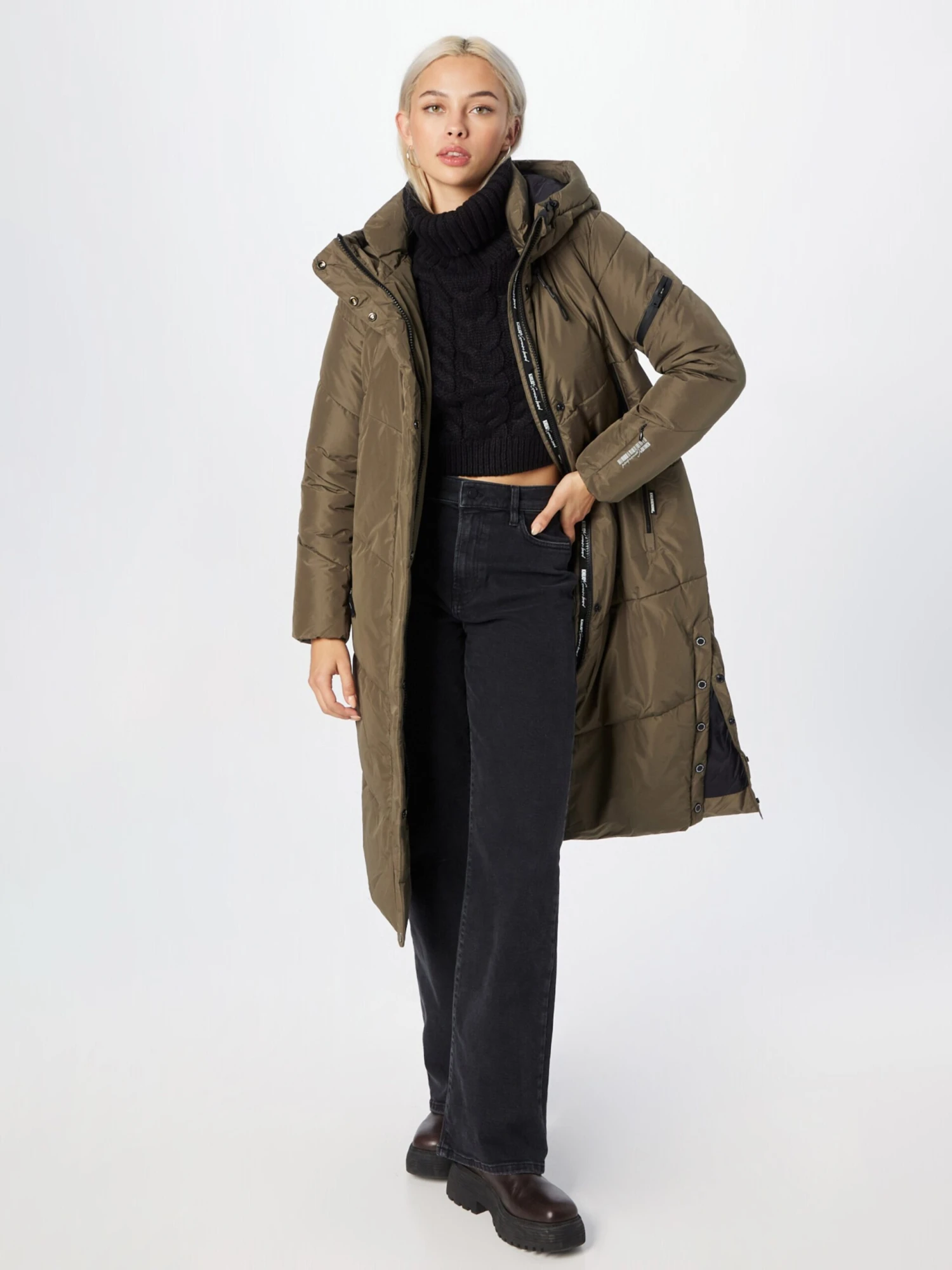 Khujo Manteaux Dhiver Manteau D’hiver Sonje 4 Femme Kaki 4 Khujo Manteaux Dhiver Manteau D’hiver Sonje 4 Femme Kaki - Image 4