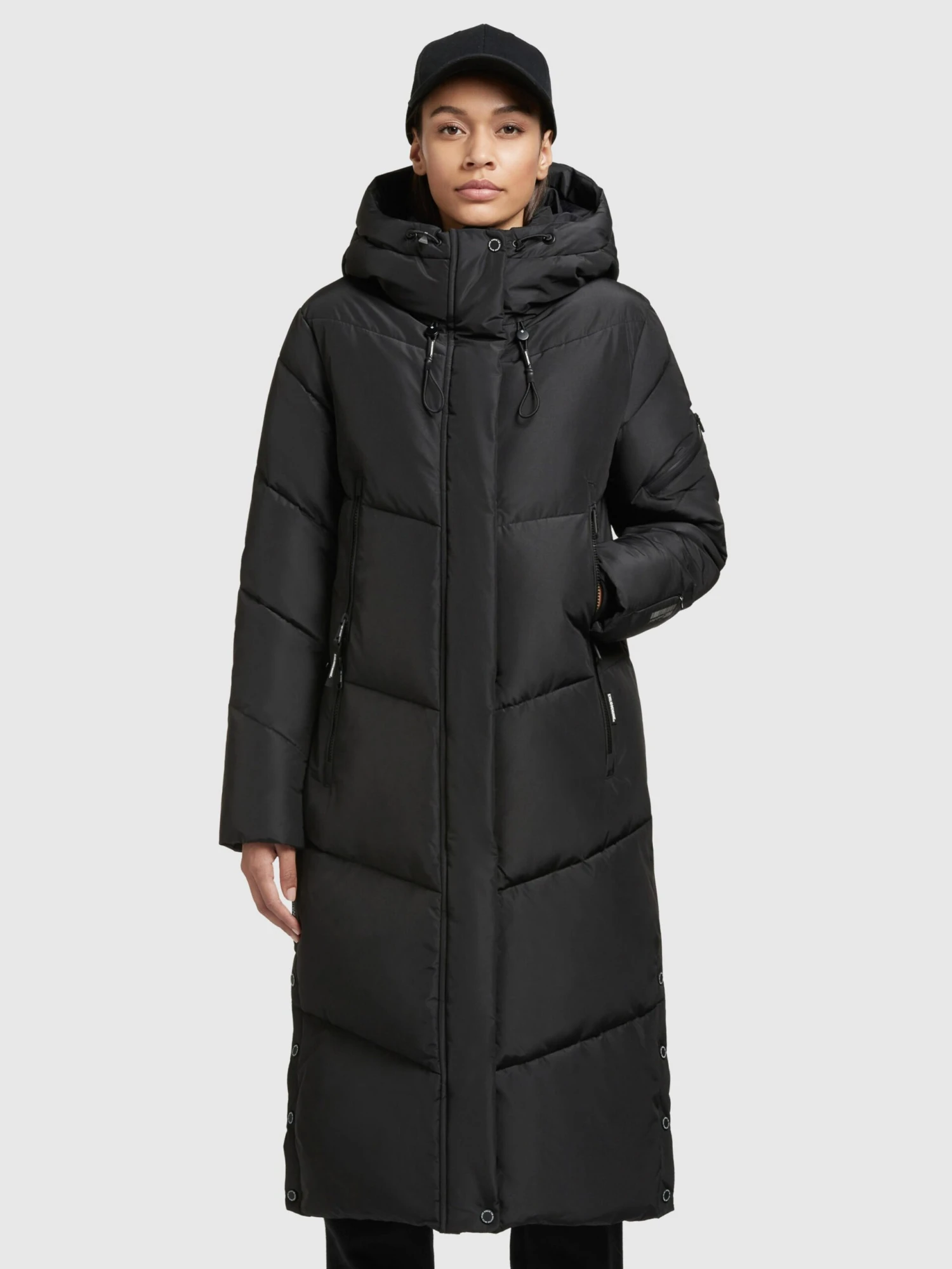 Khujo Manteaux De Mi-saison Manteau Mi-saison Sonje3 Femme Noir 2 Khujo Manteaux De Mi-saison Manteau Mi-saison Sonje3 Femme Noir - Image 2