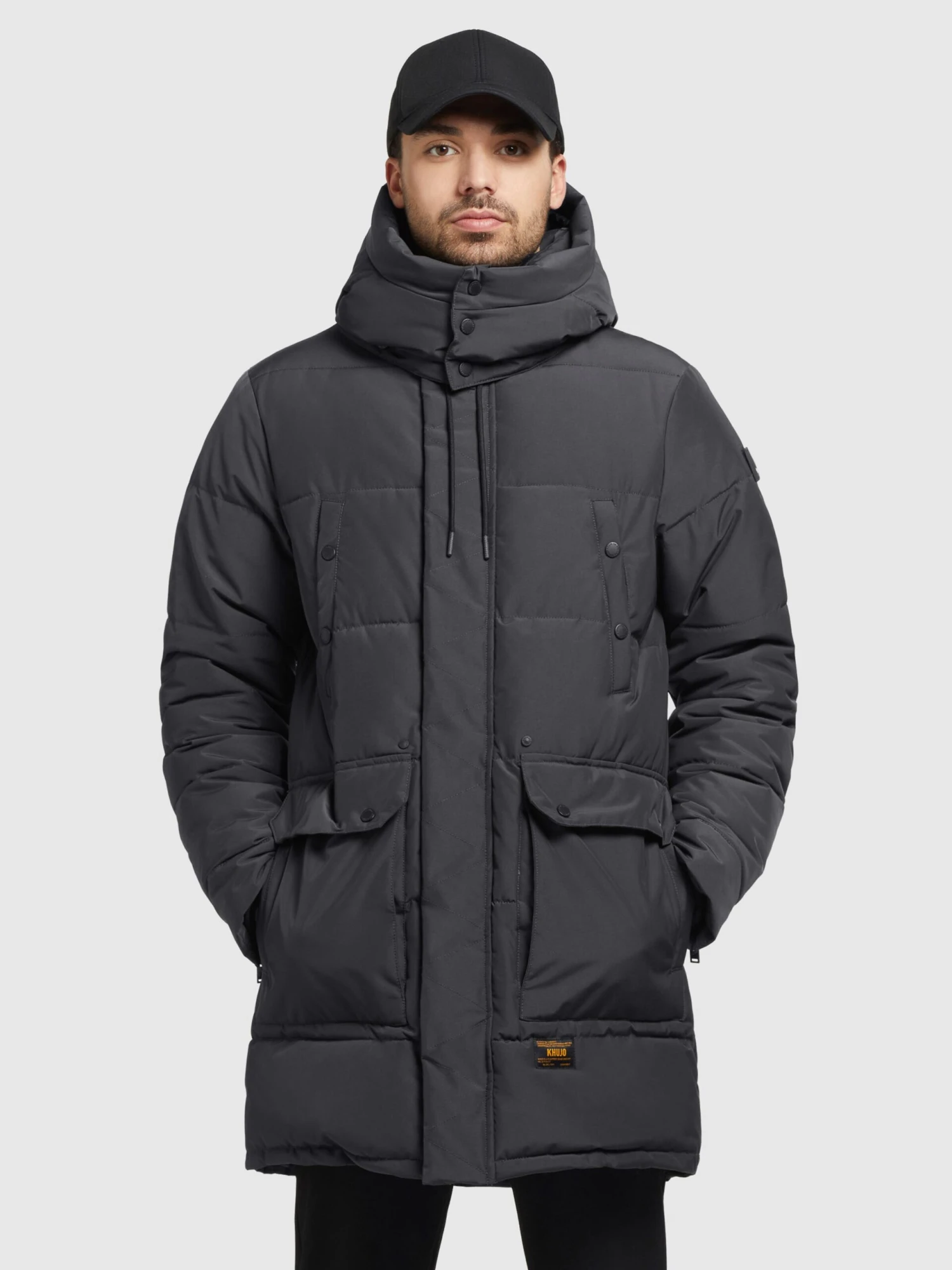 Khujo Vestes Dhiver Veste D’hiver Vivas Homme Gris Foncé 2 Khujo Vestes Dhiver Veste D’hiver Vivas Homme Gris Foncé - Image 2