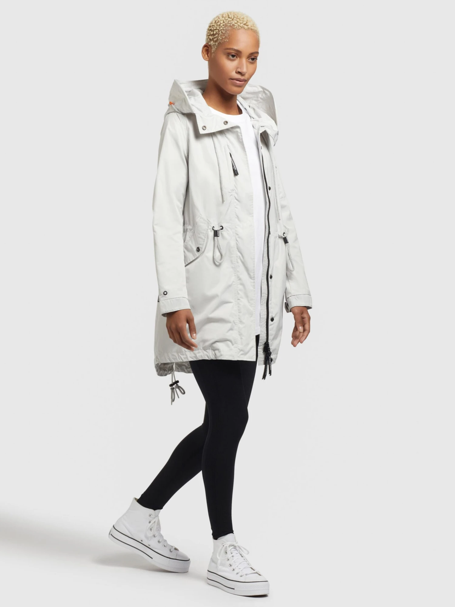 Khujo Parkas Parka Mi-saison Dayes Femme Blanc Cassé 5 Khujo Parkas Parka Mi-saison Dayes Femme Blanc Cassé - Image 5