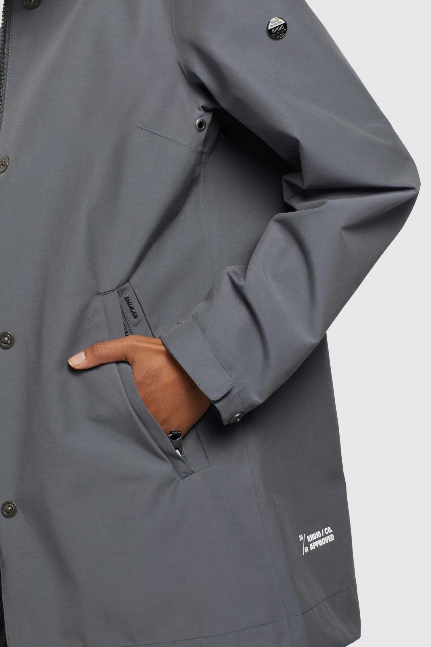 Khujo Manteaux De Mi-saison Manteau Mi-saison Artisa Femme Gris Fumé 8 Khujo Manteaux De Mi-saison Manteau Mi-saison Artisa Femme Gris Fumé - Image 8
