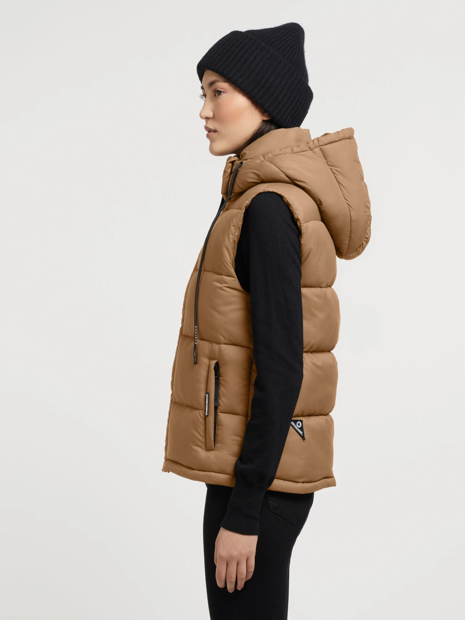 Khujo Vestes Sans Manches Gilet Eden Femme Noisette 5 Khujo Vestes Sans Manches Gilet Eden Femme Noisette - Image 5