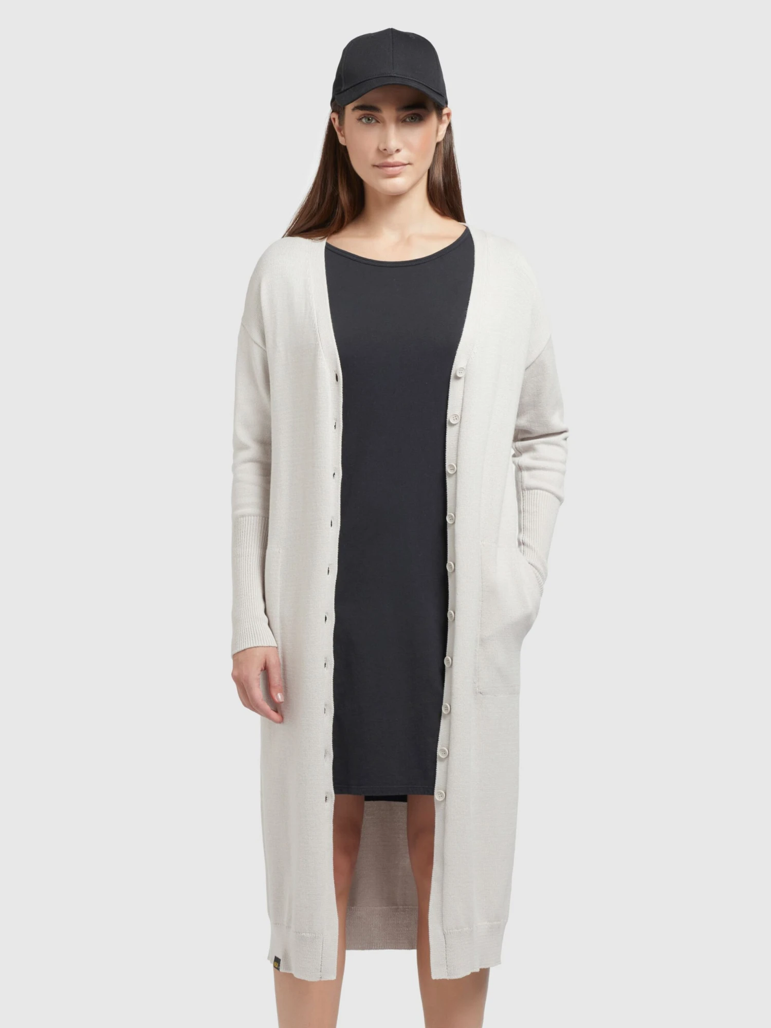 Khujo Gilets Cardigan Elina Femme Crème 2 Khujo Gilets Cardigan Elina Femme Crème - Image 2