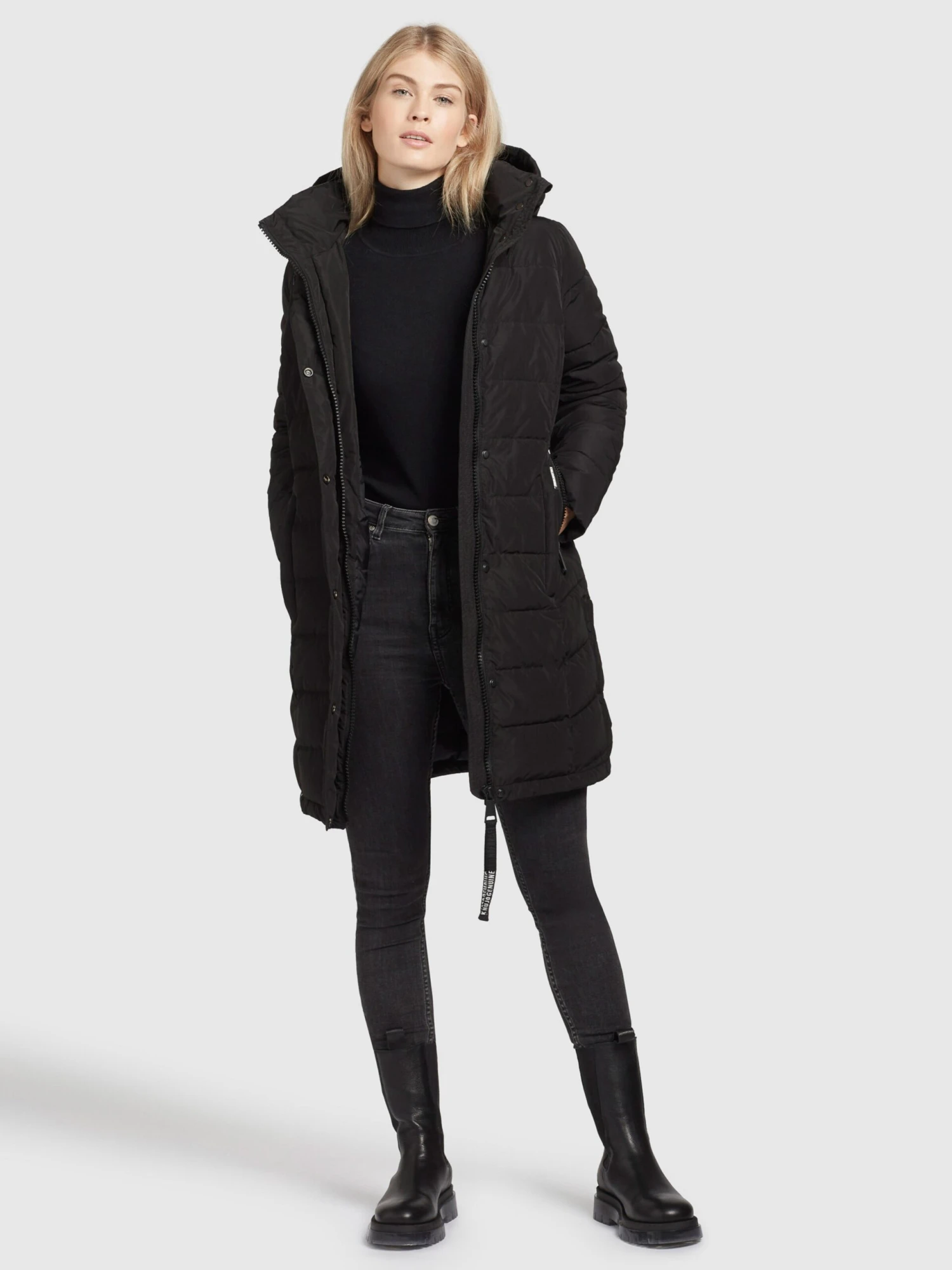 Khujo Manteaux Dhiver Manteau D’hiver Delinas Femme Noir 3 Khujo Manteaux Dhiver Manteau D’hiver Delinas Femme Noir - Image 3