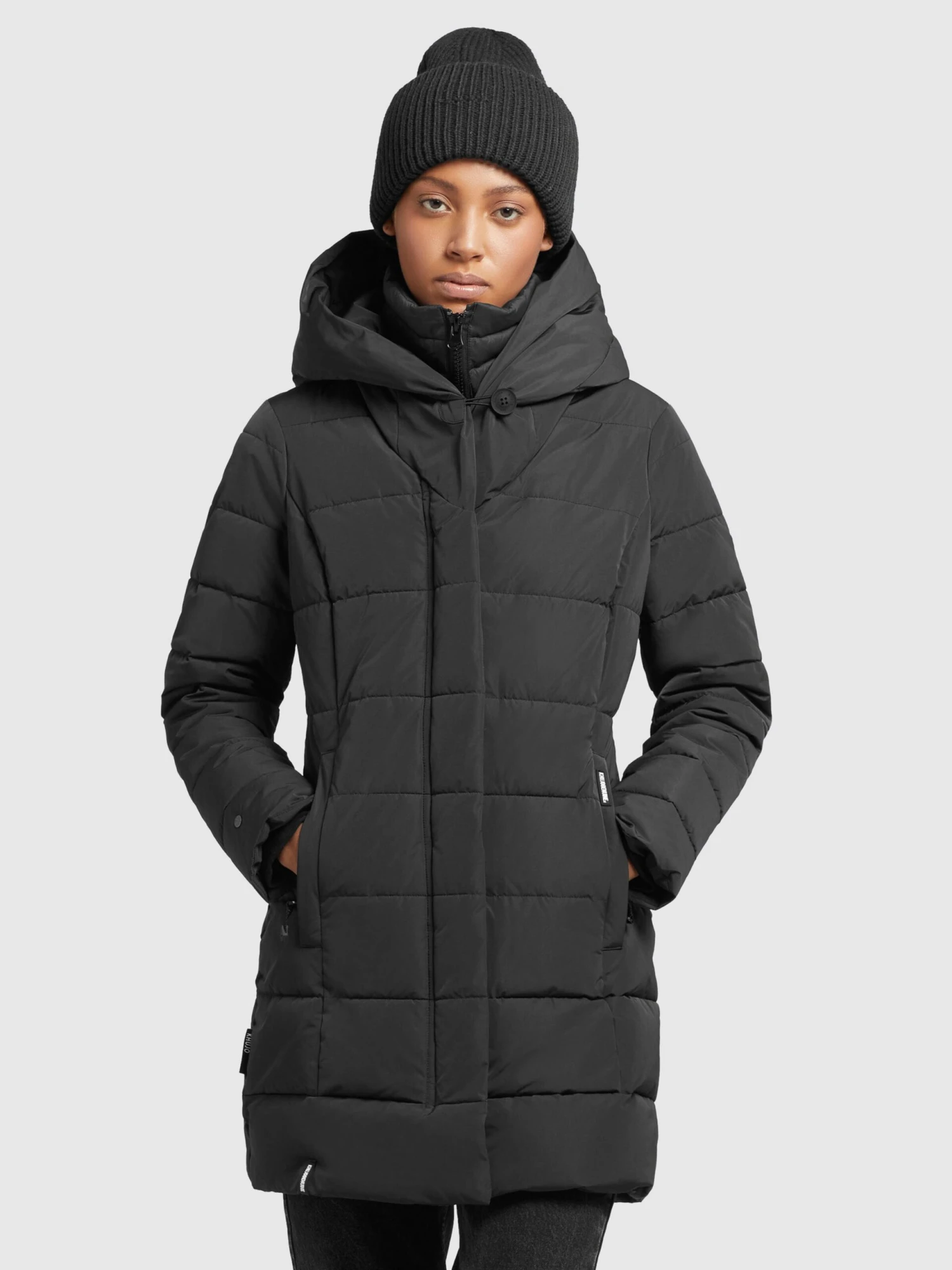 Khujo Manteaux Courts Manteau D’hiver Floyt Femme Noir 2 Khujo Manteaux Courts Manteau D’hiver Floyt Femme Noir - Image 2