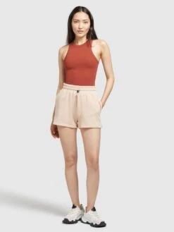 Khujo Shorts Regular Pantalon Femme Abricot -Khujo Boutique 2c9b7982fbffb205ee3c615b8a434dcc