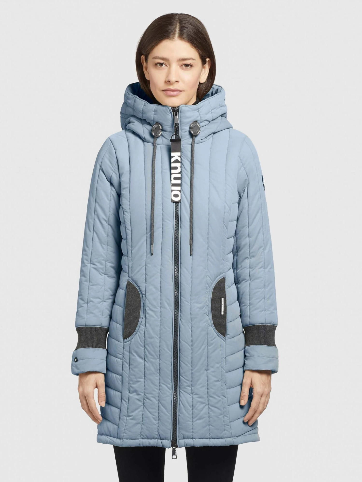 Khujo Manteaux De Mi-saison Manteau Mi-saison Jerry Femme Bleu Clair 2 Khujo Manteaux De Mi-saison Manteau Mi-saison Jerry Femme Bleu Clair - Image 2